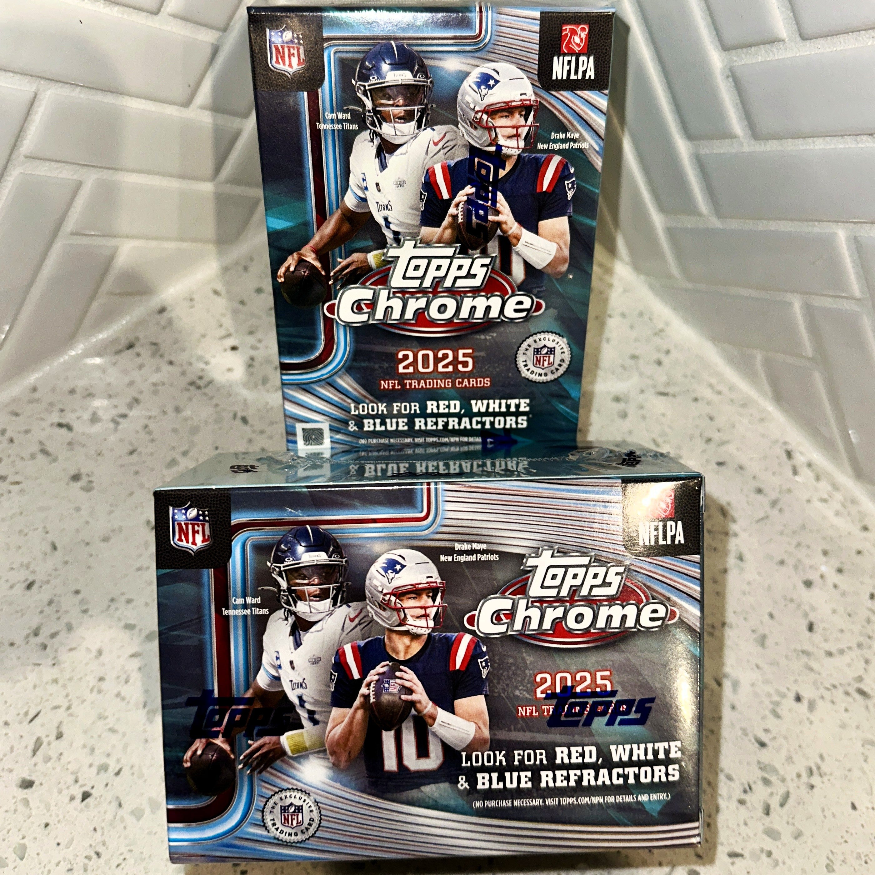 2025 Topps Chrome NFL Football Hobby Value Blaster Box Lot 2 – Limited Collectibles