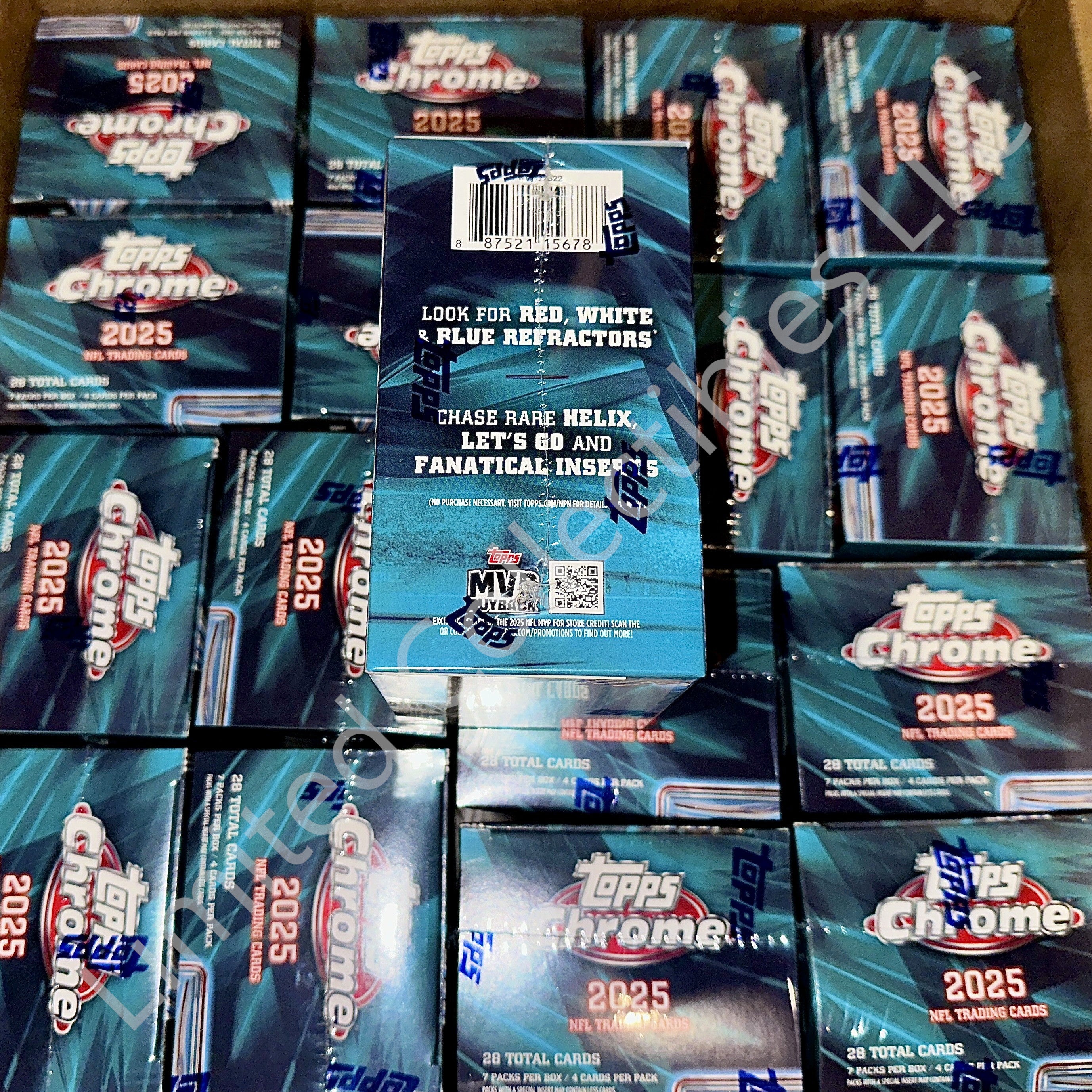 2025 Topps Chrome NFL Football Hobby Value Blaster Box Side – Limited Collectibles