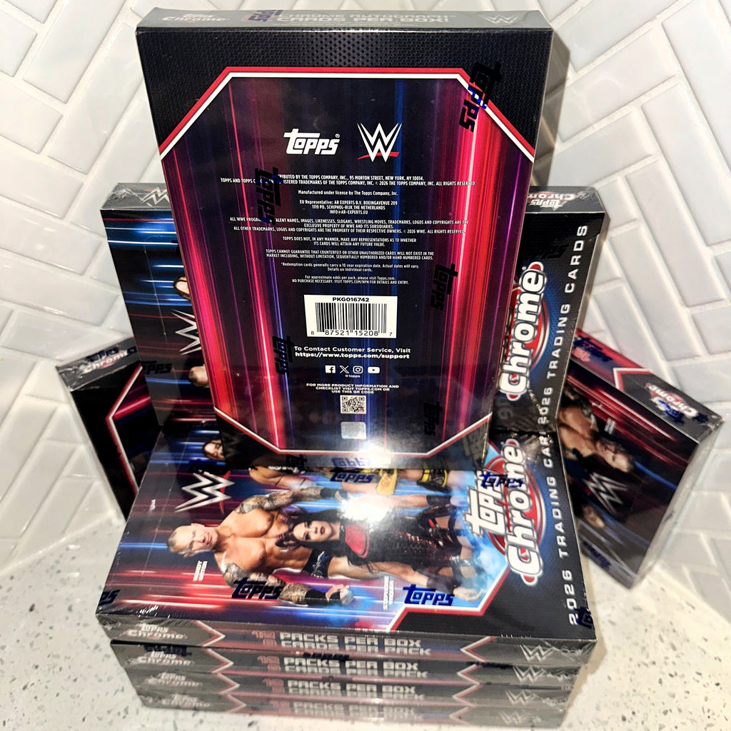2026 Topps Chrome WWE Wrestling Hobby Box Rear