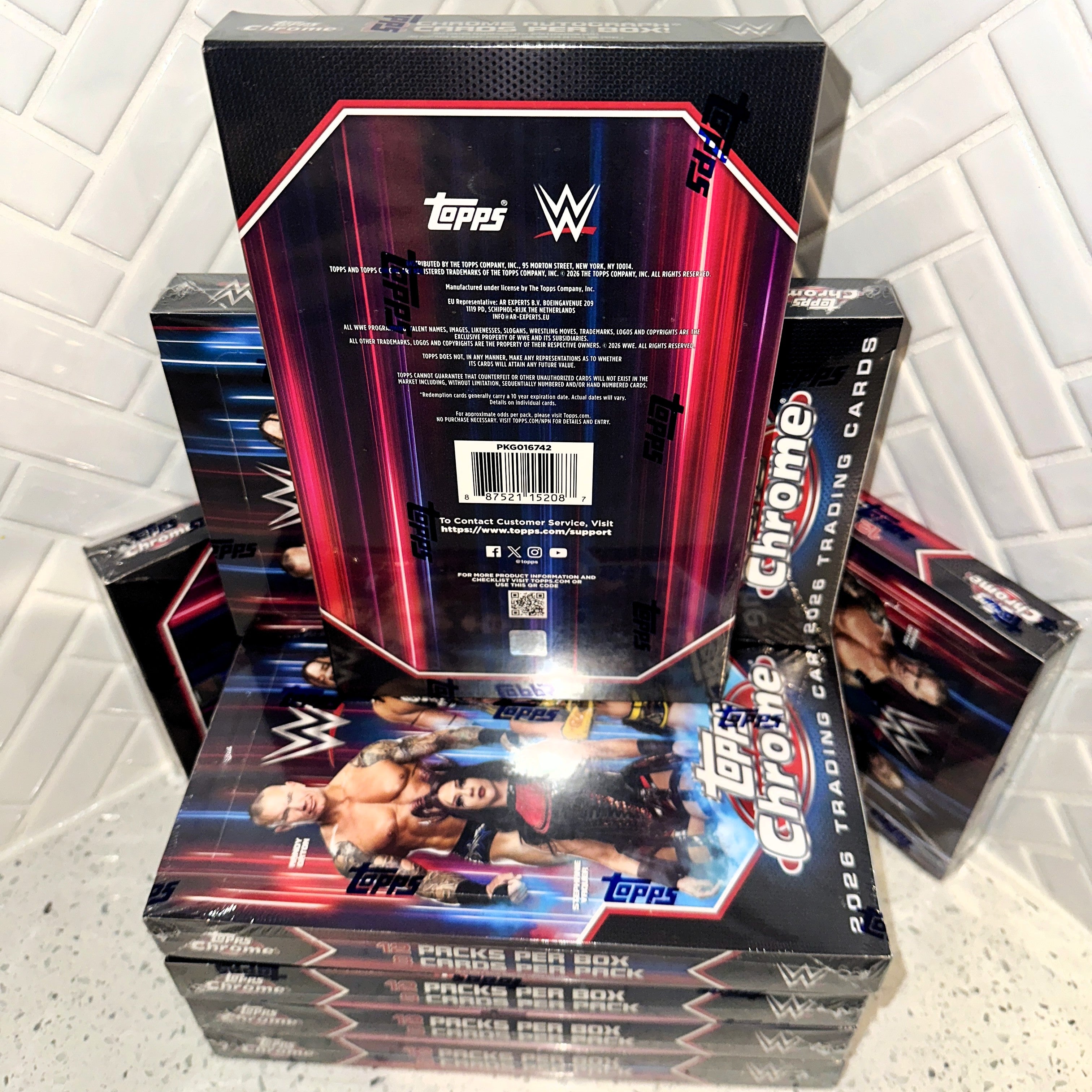2026 Topps Chrome WWE Wrestling Hobby Box Rear – Limited Collectibles