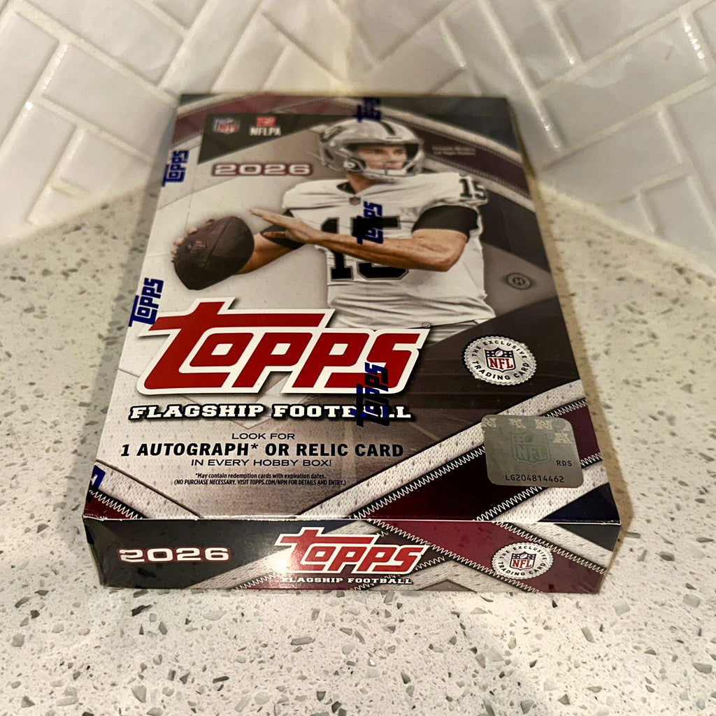 2026 Topps Flagship Football NFL Hobby Box Rear