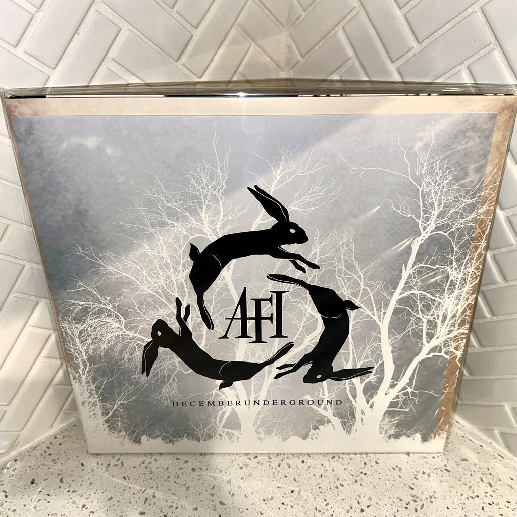AFI Decemberunderground 2LP Numbered IVC Edition Bone Colored Vinyl Record Front