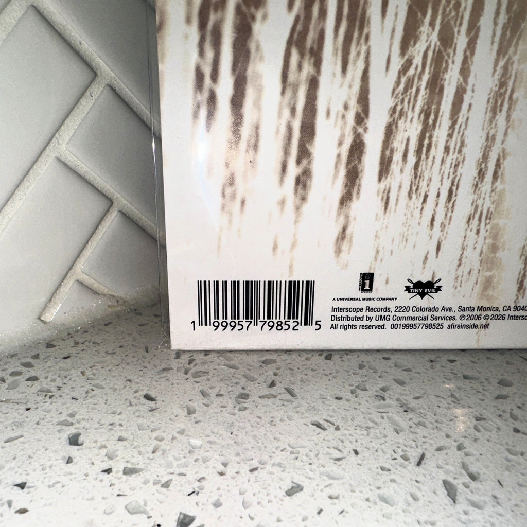AFI Decemberunderground 2LP Numbered IVC Edition Bone Colored Vinyl Record Rear UPC Barcode