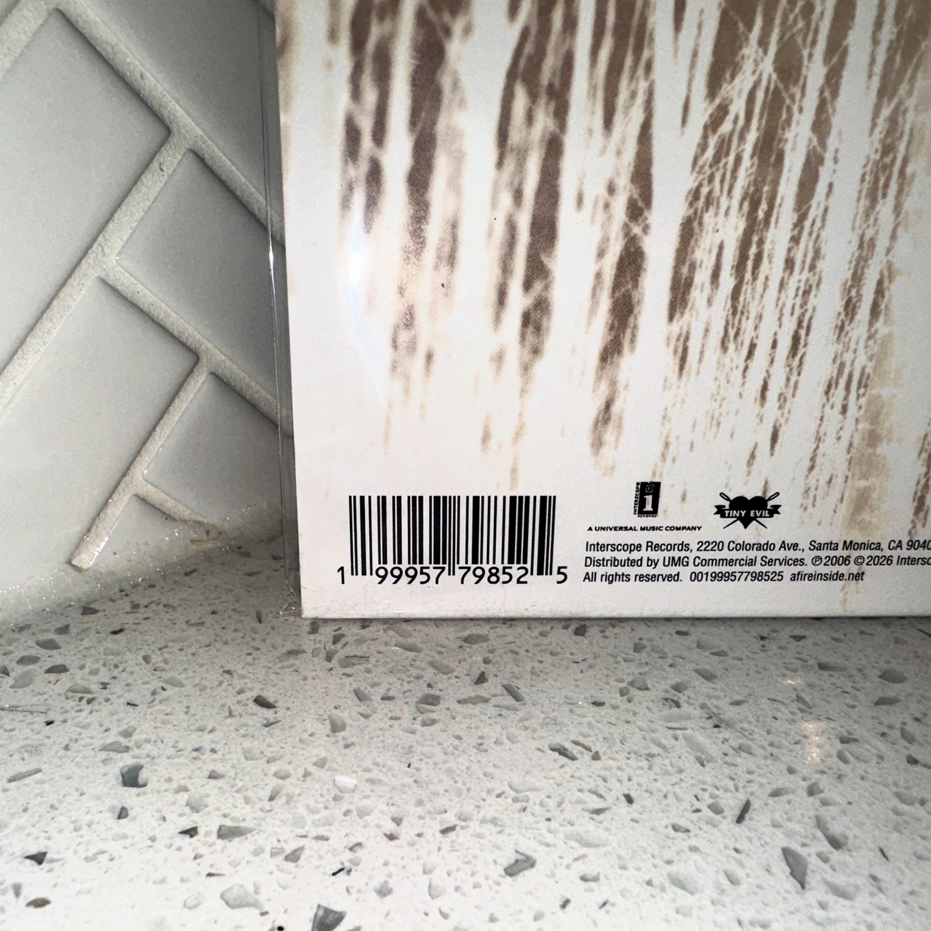 AFI Decemberunderground 2LP Numbered IVC Edition Bone Colored Vinyl Record Rear UPC Barcode – Limited Collectibles
