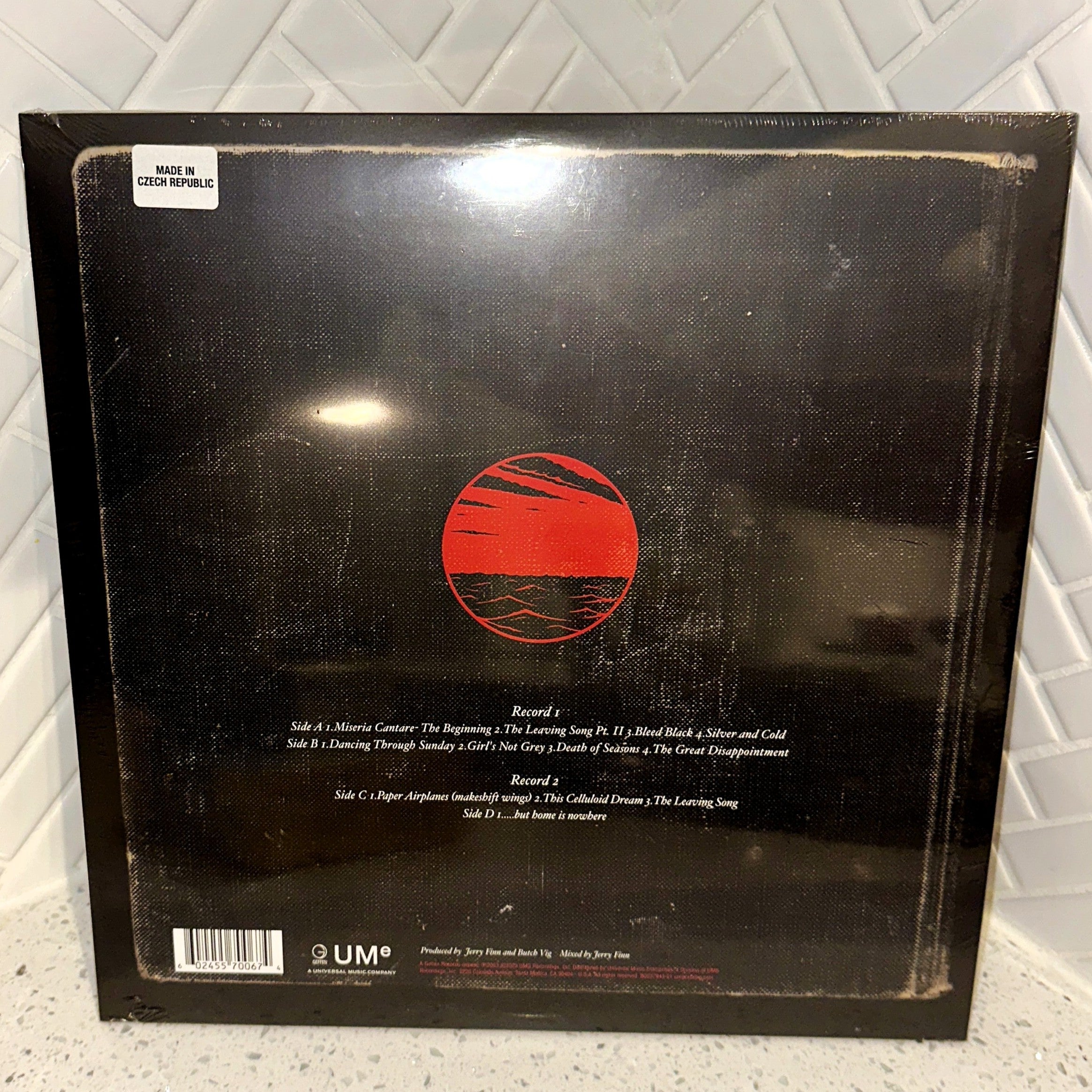 AFI Sing the Sorrow 2LP 20th Anniversary Edition Splatter Pinwheel Vinyl Record Rear – Limited Collectibles