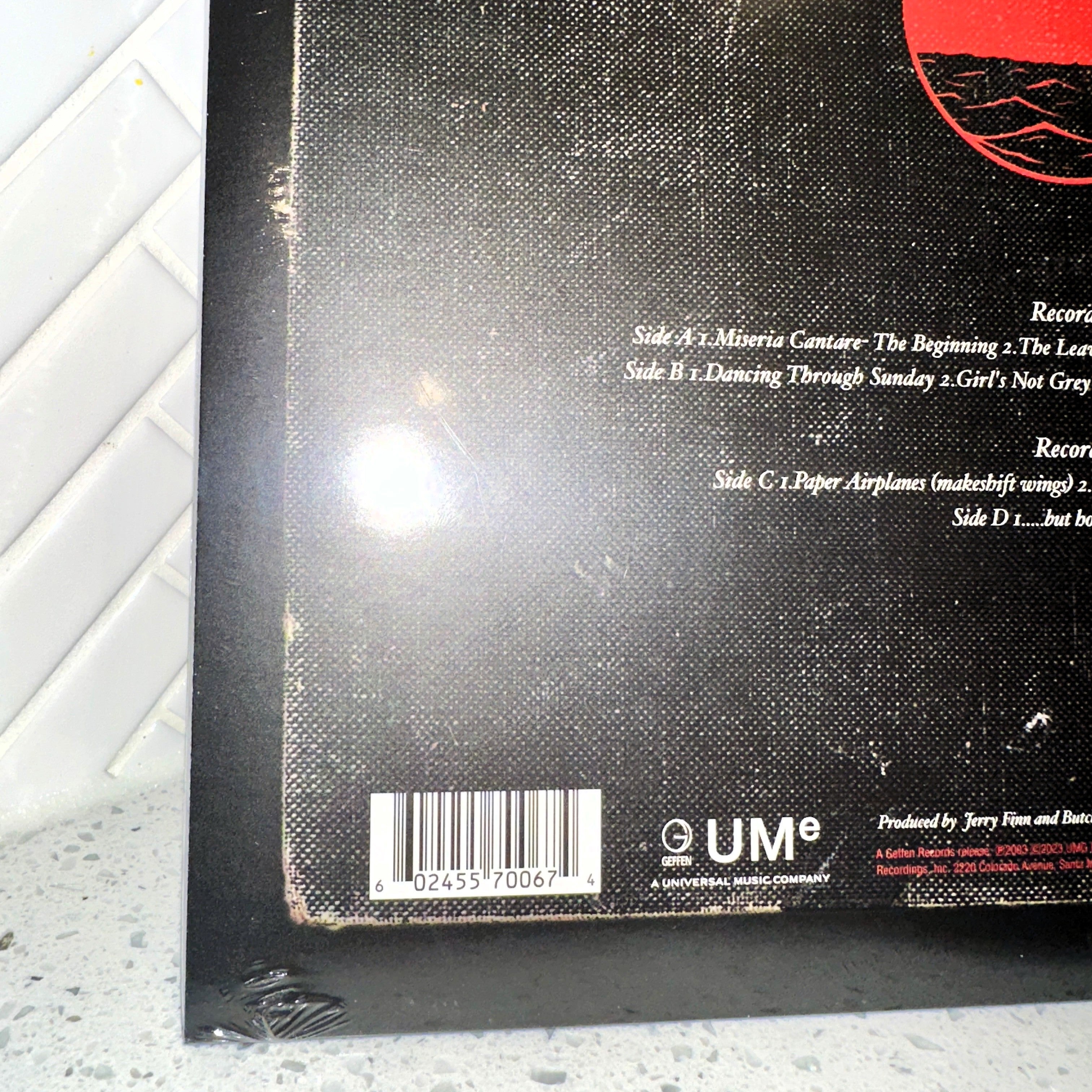 AFI Sing the Sorrow 2LP 20th Anniversary Edition Splatter Pinwheel Vinyl Record Rear UPC Barcode – Limited Collectibles