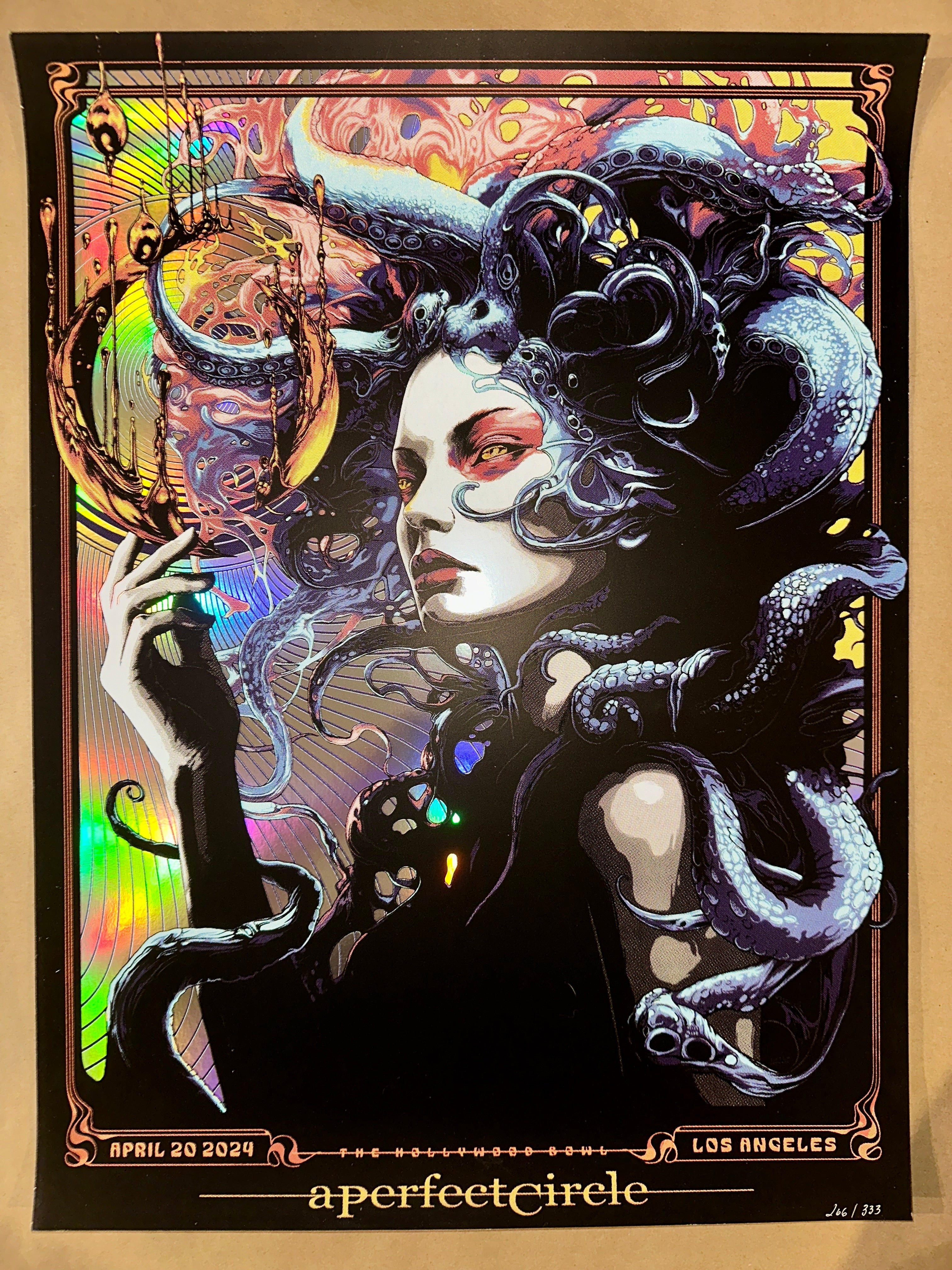 A Perfect Circle 2024 ~ Los Angeles 4/20 (Carin Hazmat) - art_print – Limited Collectibles