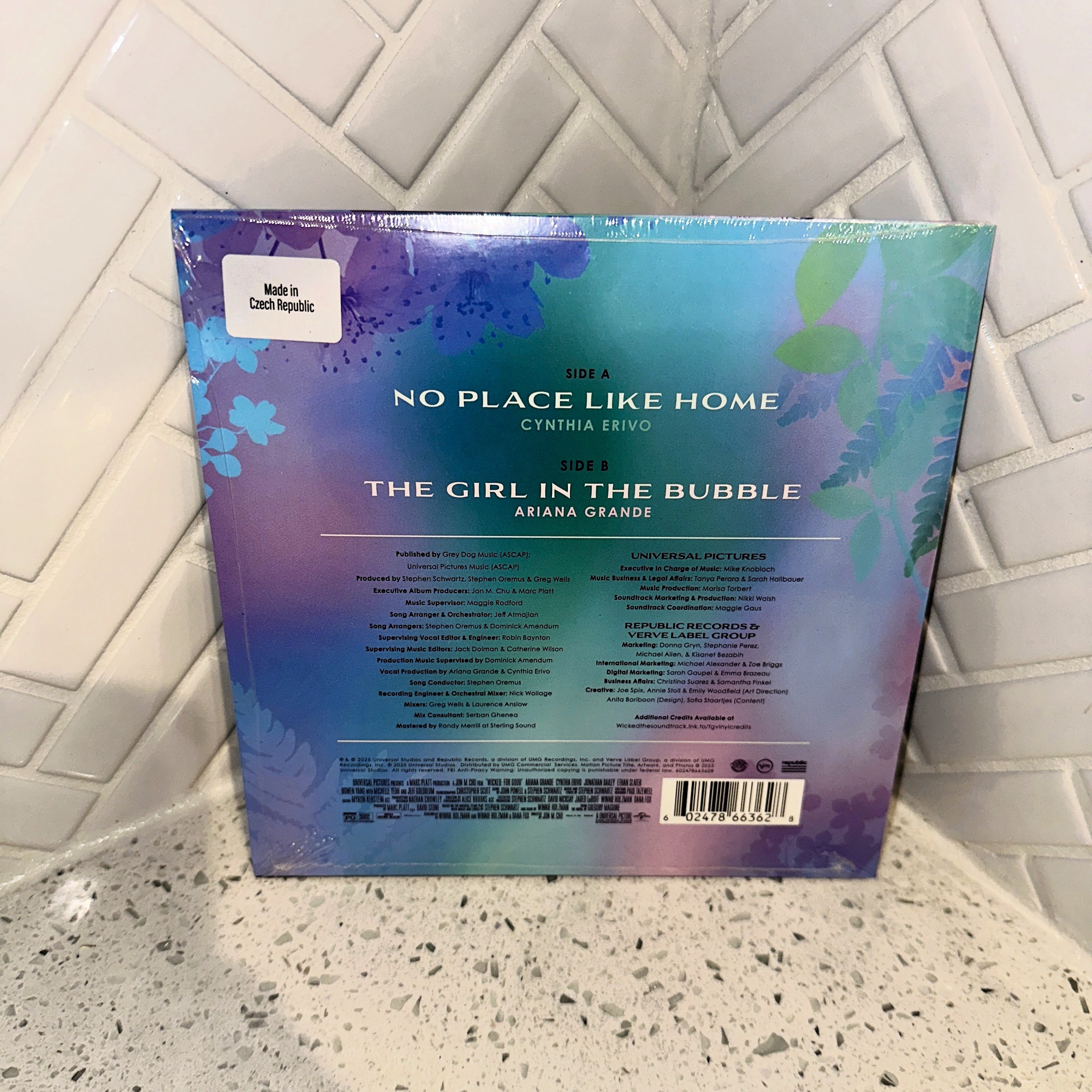 Wicked For Good The Soundtrack No Place Like Home Single LP Glitter Vinyl Record – Limited Collectibles