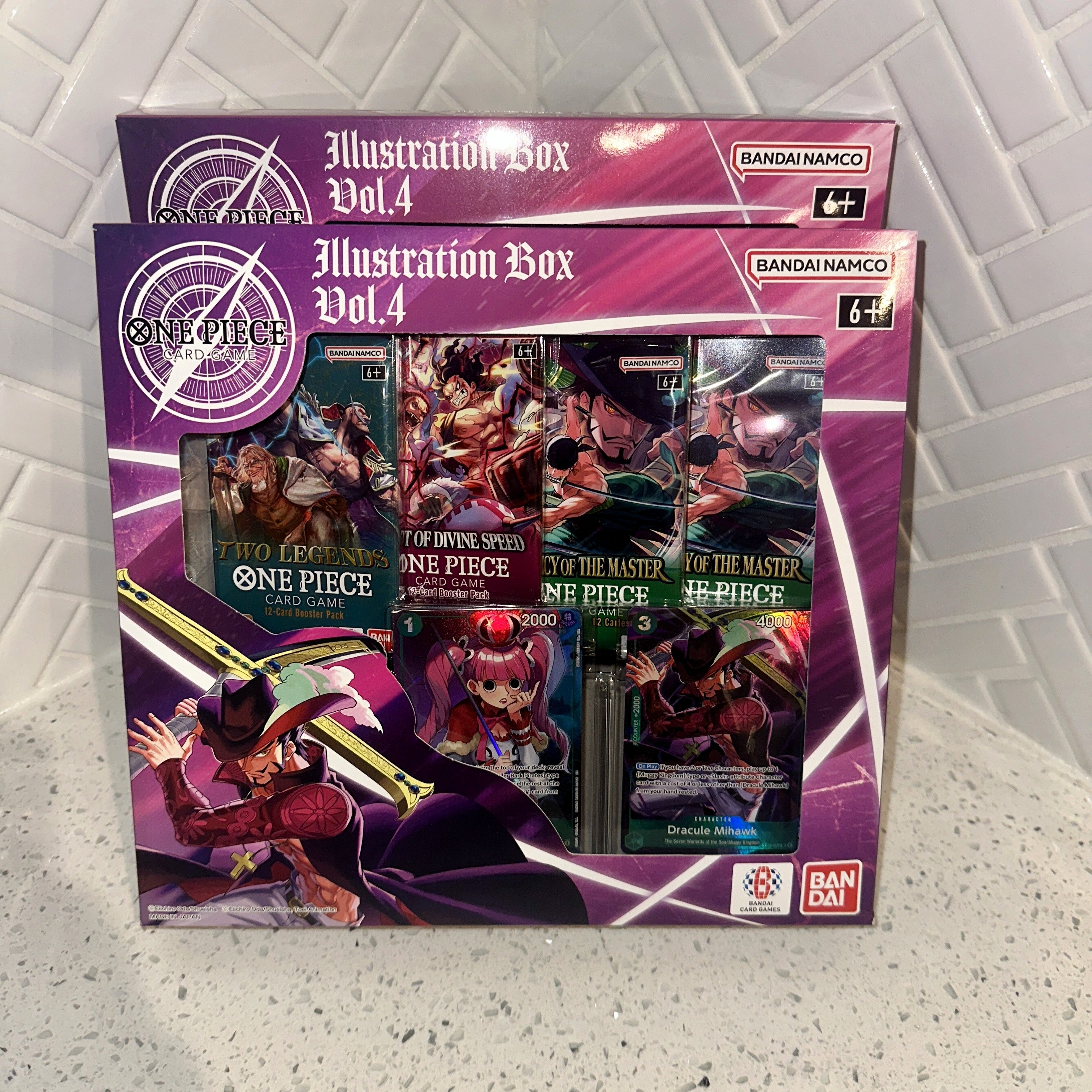 Bandai One Piece Card Game Illustration Box Volume 4 Lot of 2 Front – Limited Collectibles
