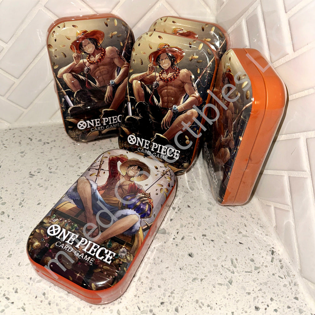 Bandai One Piece Card Game Tin Pack Set Vol 2 Portgas D Ace Front
