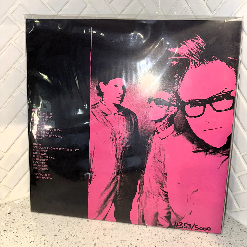 Blink 182 - One More Time… LP - Pink / Black Vinyl Record with Lenticular Cover