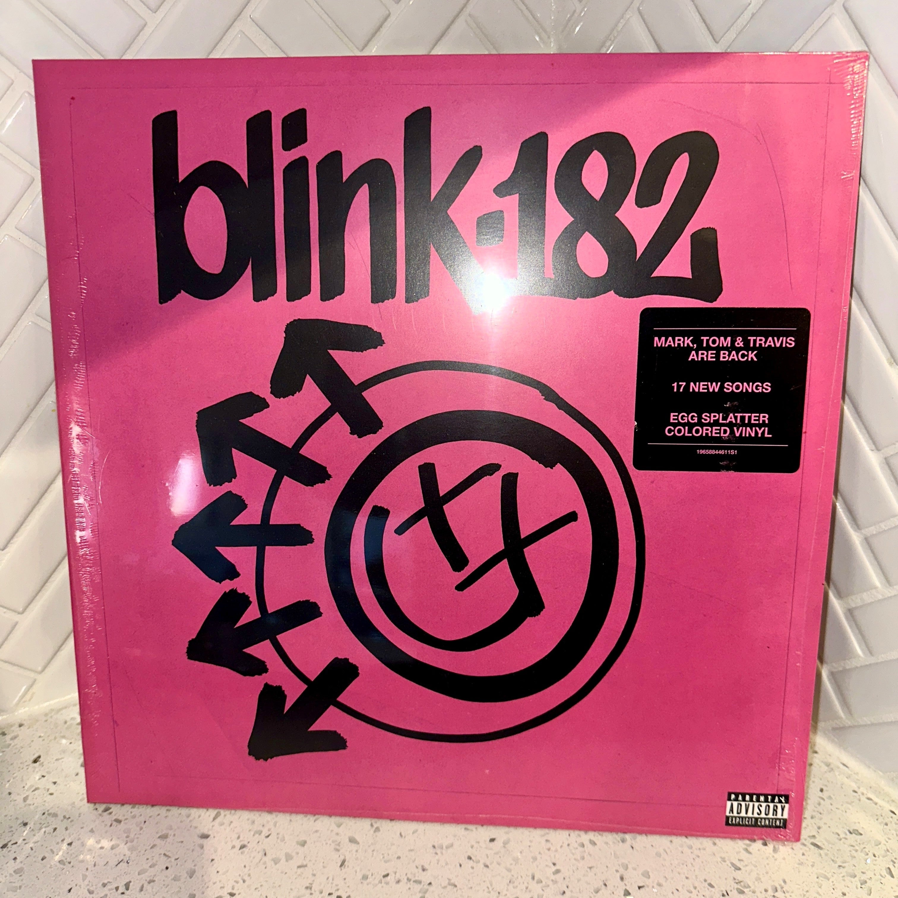 Blink 182 - One More Time… LP - Yellow Swirl Egg Splatter Vinyl - media_vinyl – Limited Collectibles