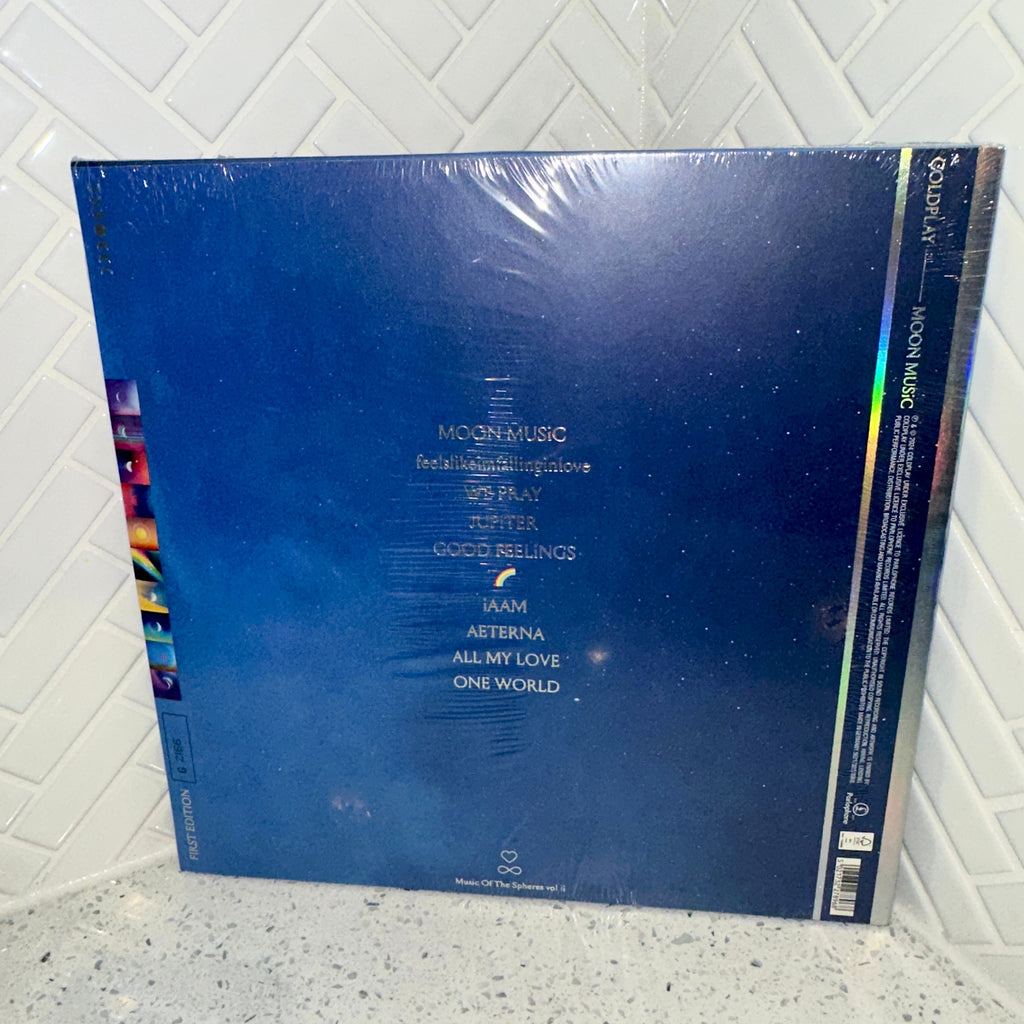 Coldplay - Moon Music LP First Edition Green Translucent Recycled Vinyl - Signed