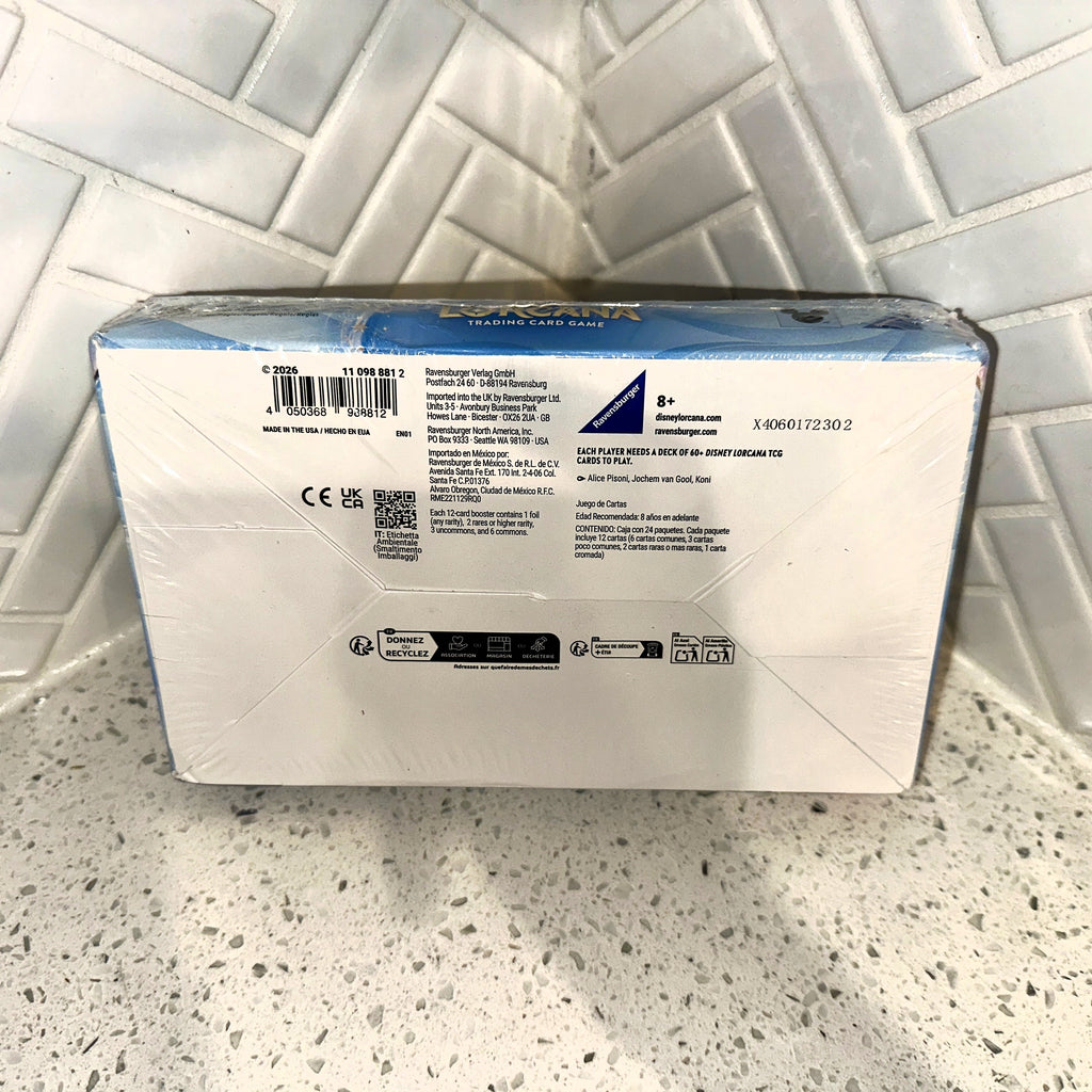 Disney Lorcana TCG Winterspell Booster Display Box Bottom UPC Barcode