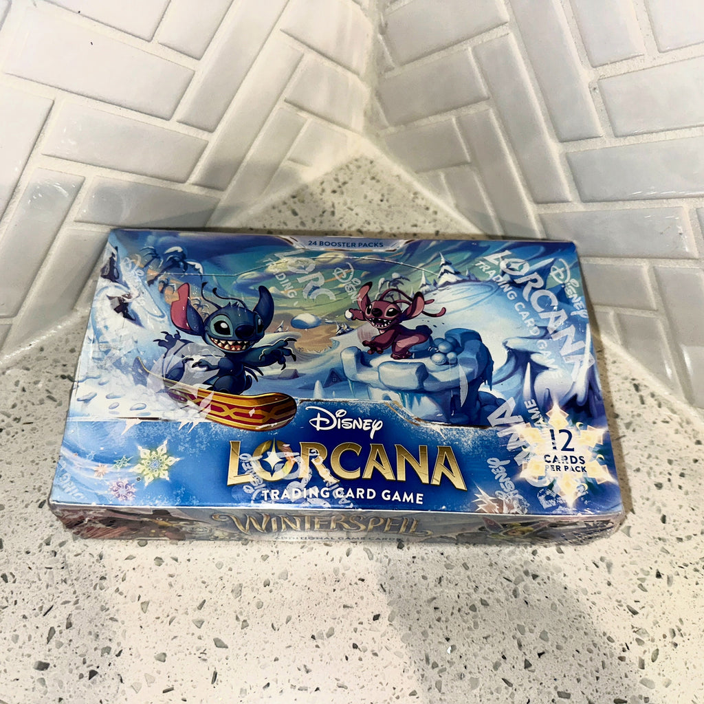 Disney Lorcana TCG Winterspell Booster Display Box Top Angle