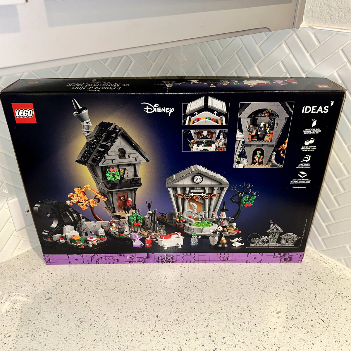 Disney Tim Burton's The Nightmare Before Christmas LEGO Ideas Set 21351 Rear – Limited Collectibles