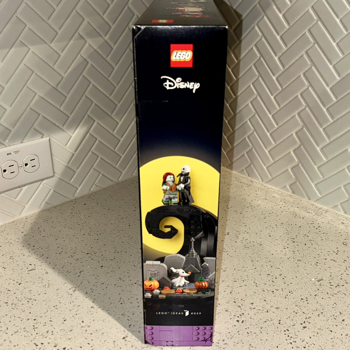 Disney Tim Burton's The Nightmare Before Christmas LEGO Ideas Set 21351 Side – Limited Collectibles
