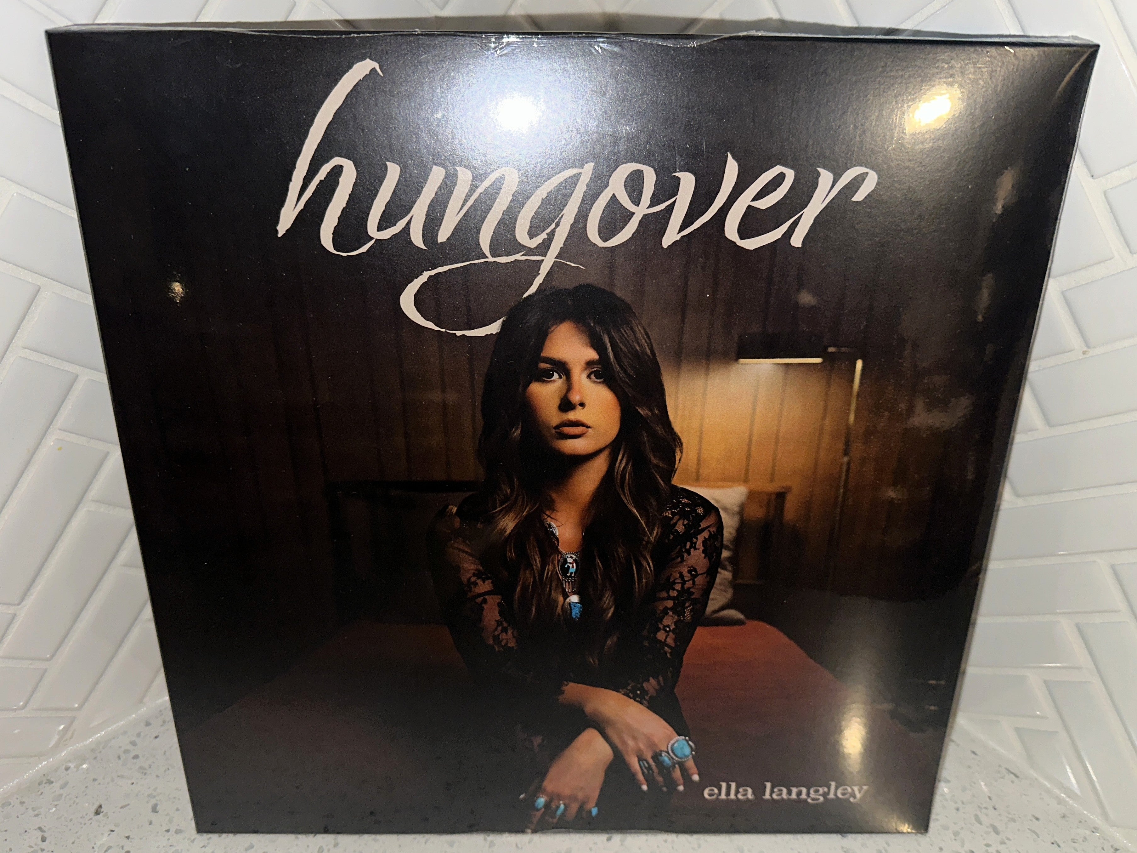 Ella Langley Hungover LP Limited Edition Plum Colored Vinyl Record Front – Limited Collectibles