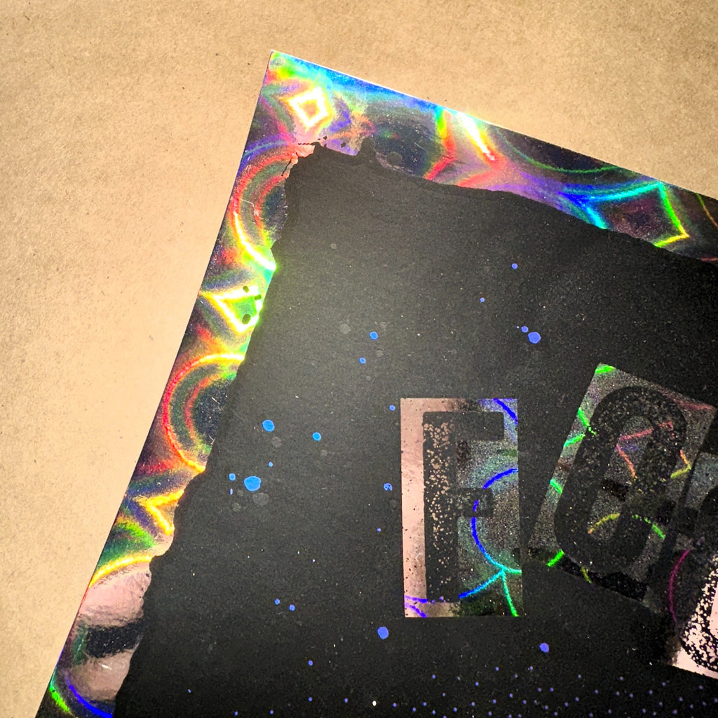 Foo Fighters Boston 2024 Limited Holosphere Foil Variant Concert Poster Zoltron Corner 3