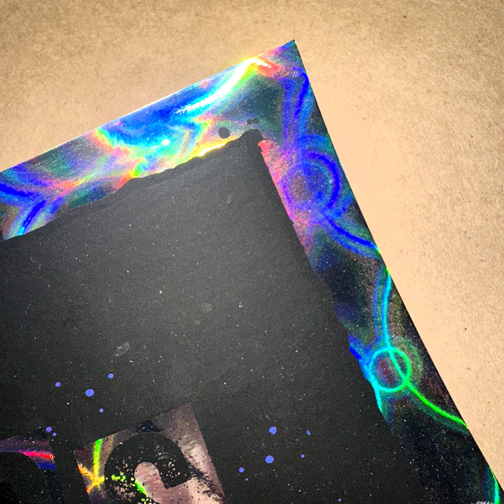 Foo Fighters Boston 2024 Limited Holosphere Foil Variant Concert Poster Zoltron Corner 4