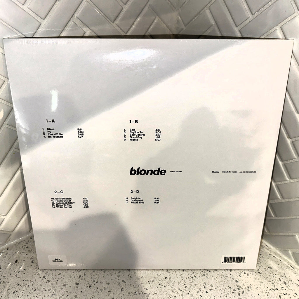 Frank Ocean - Blonde 2LP Gatefold Vinyl Record With Lyric and Poster Foldouts Rear