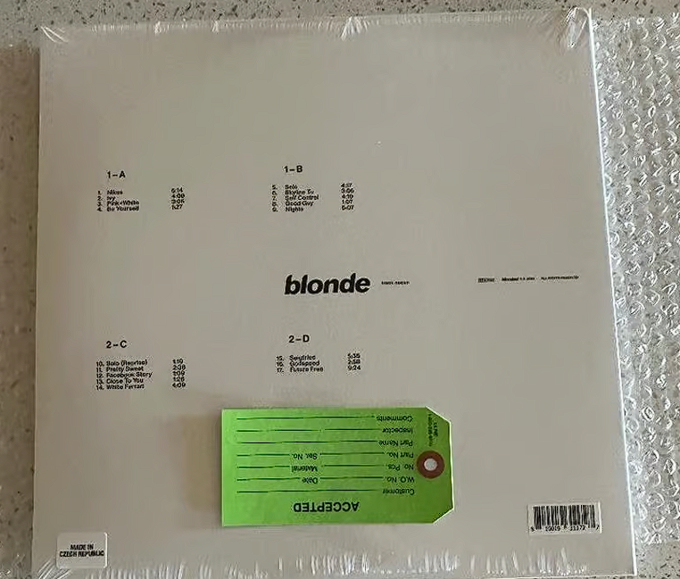 Frank Ocean ~ Blonde 2LP