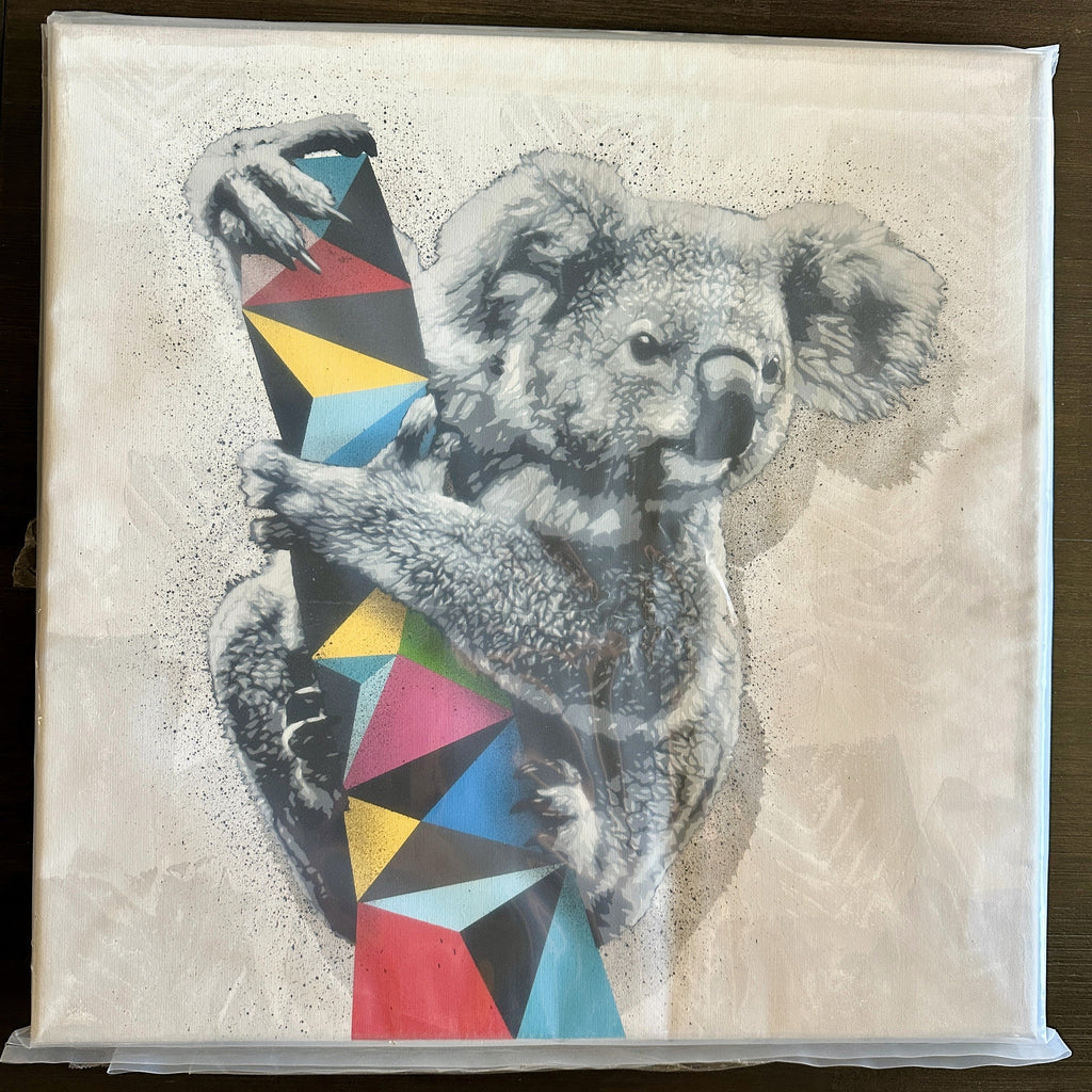 Hama Woods 2021 Broken View Original Unique Canvas Painting Front