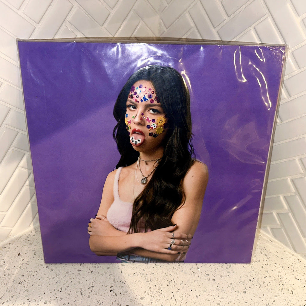 Olivia Rodrigo Sour 2LP Limited Numbered IVC Edition Purple Marbled Vinyl Record Front