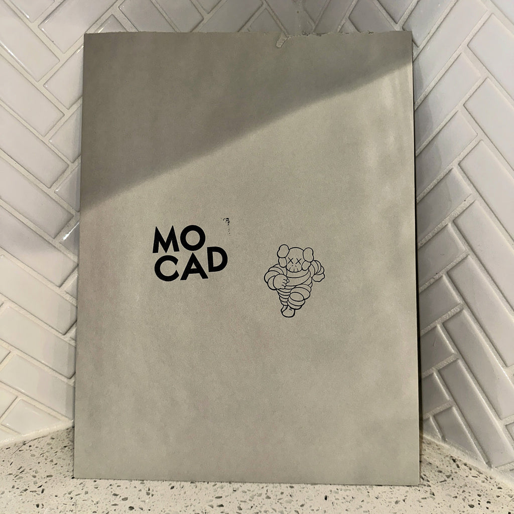 Kaws MOCAD 2019 Untitled Alone Again Signed Stamped Hand Colored Screenprint Sleeve Rear