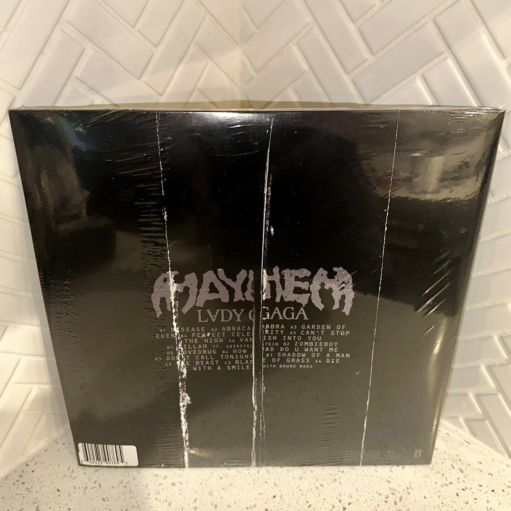 Lady Gaga Mayhem LP Limited Autographed Signed Alternate Cover 180g Vinyl Record Rear