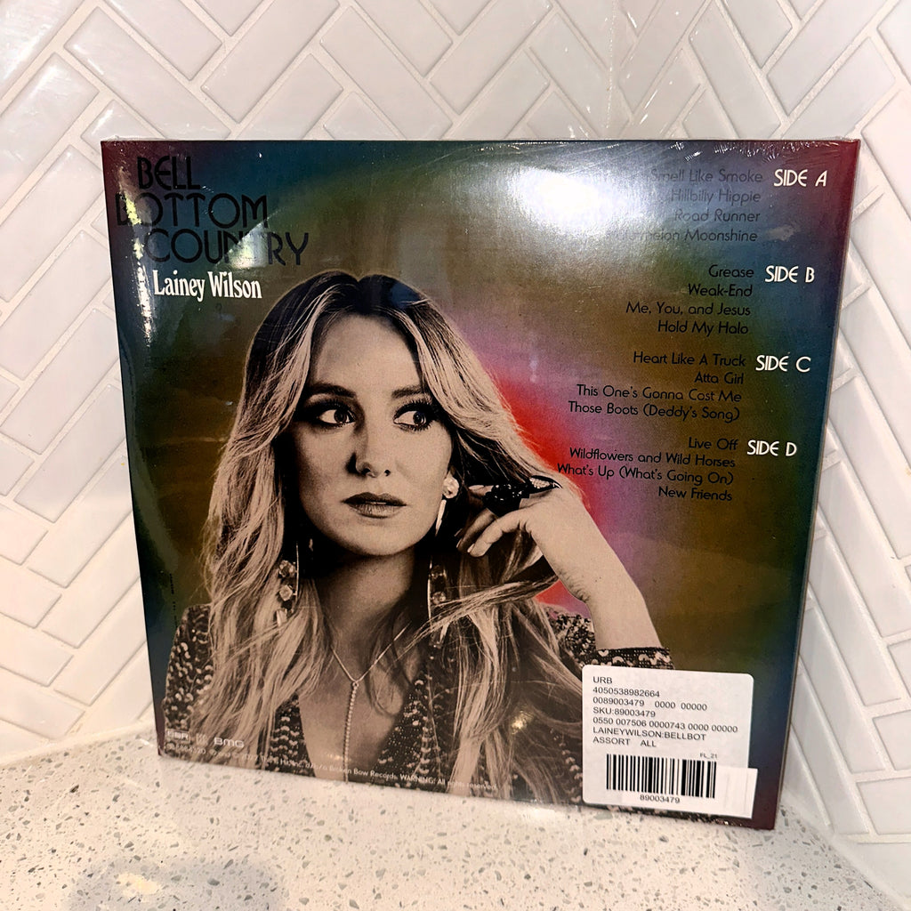Lainey Wilson - Bell Bottom Country 2LP - Watermelon Swirl Vinyl Record Signed