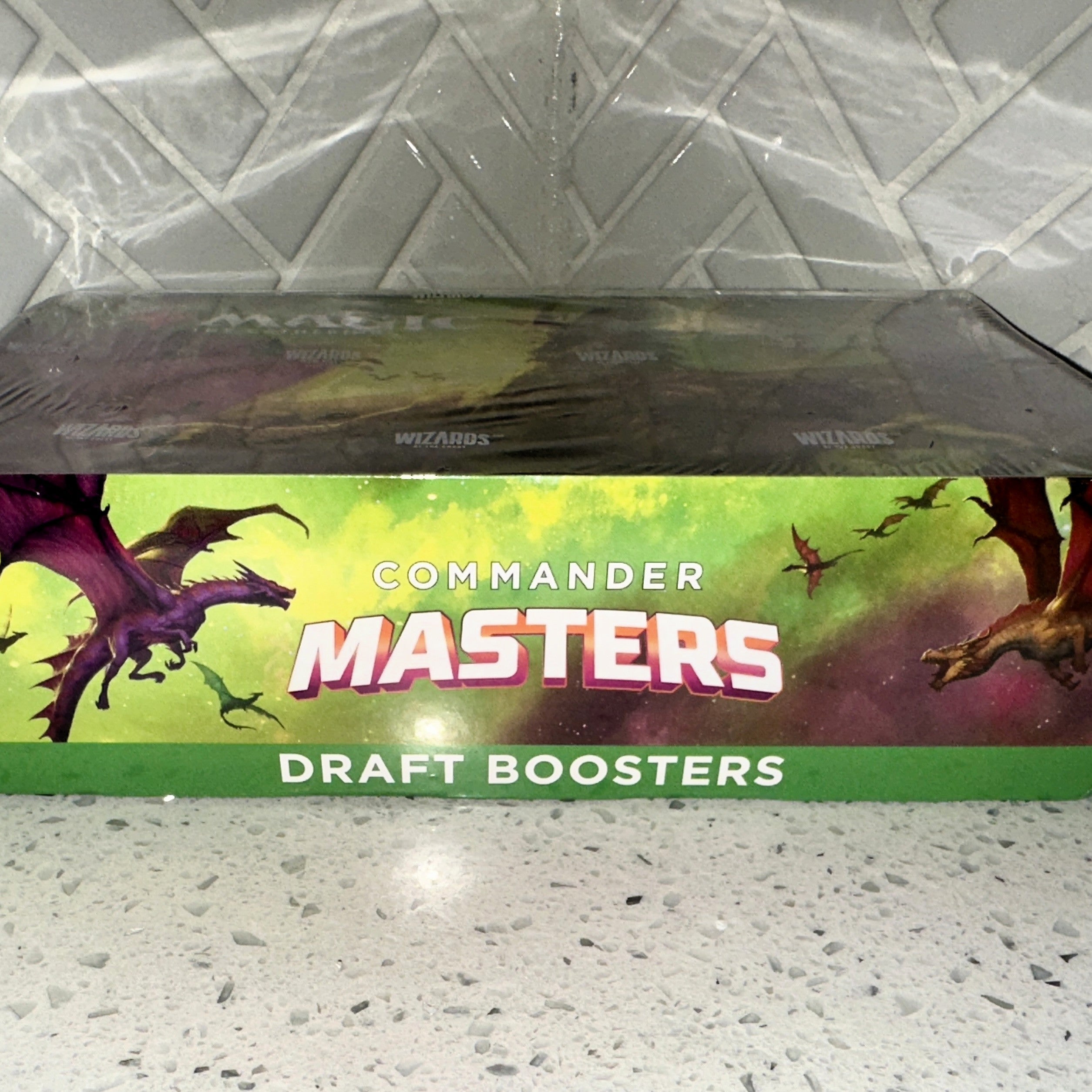 Magic The Gathering CMM Commander Masters Draft Booster Display Box Front – Limited Collectibles