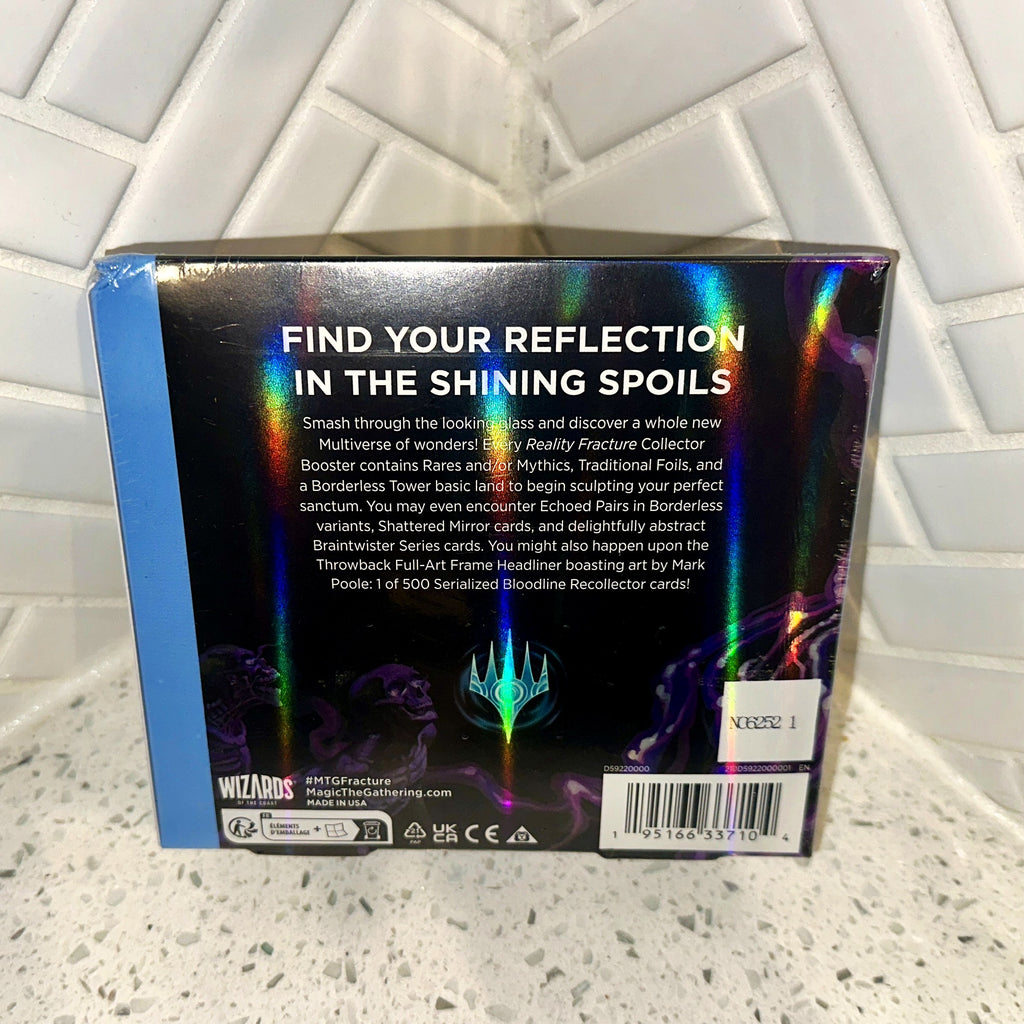 Magic: The Gathering FRA Reality Fracture Collector Booster Display Box (12ct) Rear UPC Barcode