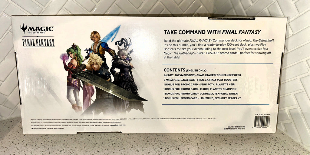 Magic The Gathering Final Fantasy X Commander Kit Counter Blitz Bundle Rear