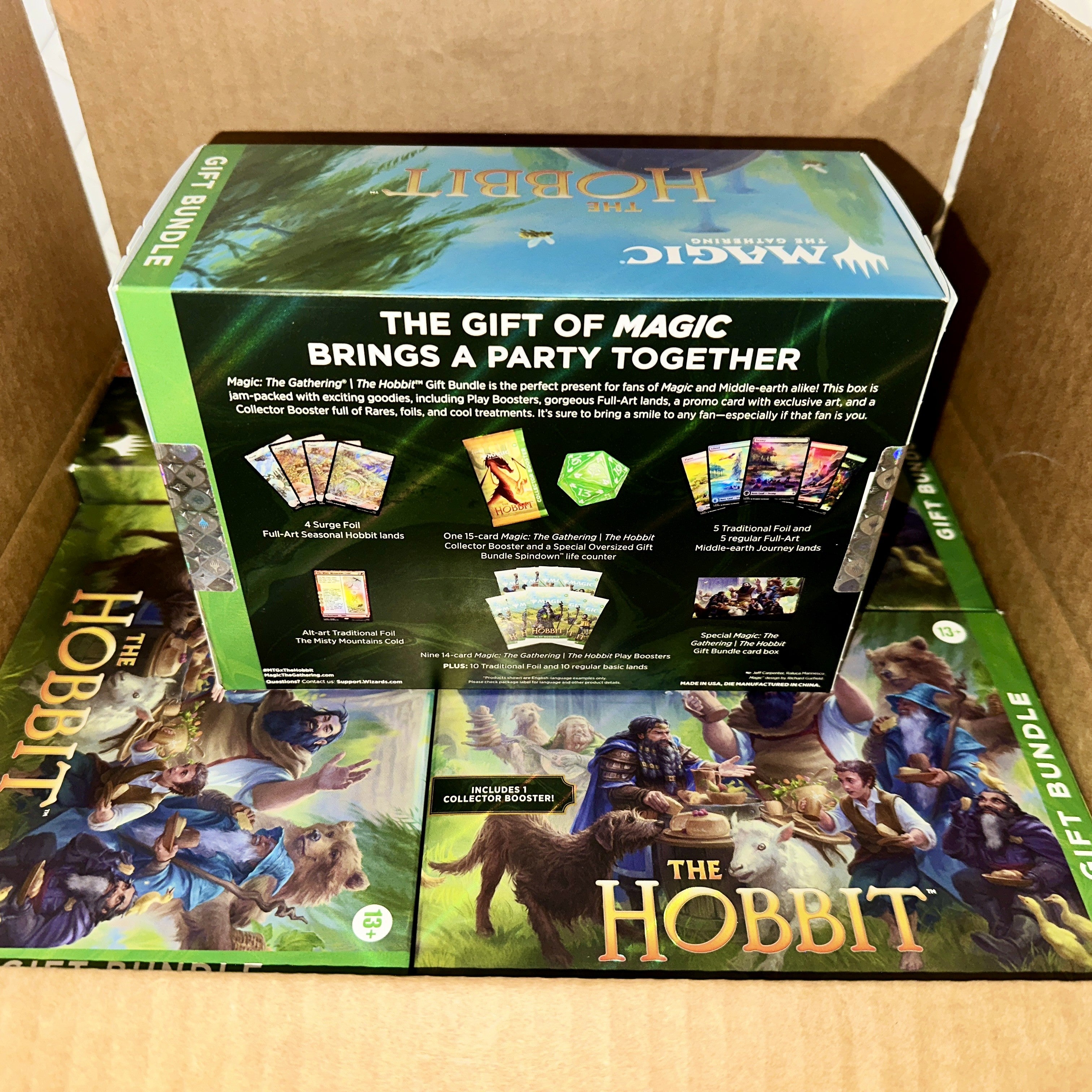Magic The Gathering HOB The Hobbit Collector Booster Gift Bundle Box Shipment Rear – Limited Collectibles