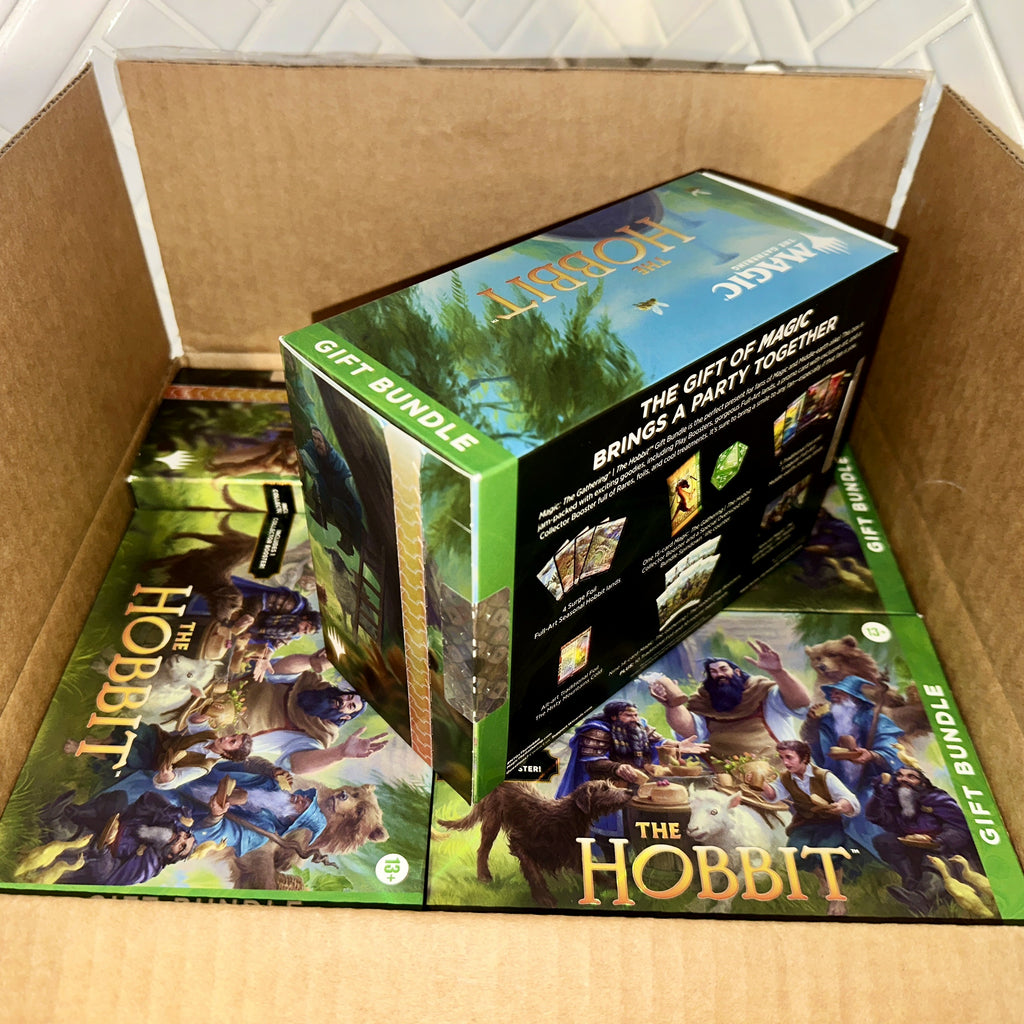 Magic The Gathering HOB The Hobbit Collector Booster Gift Bundle Box Shipment Side Seal 1