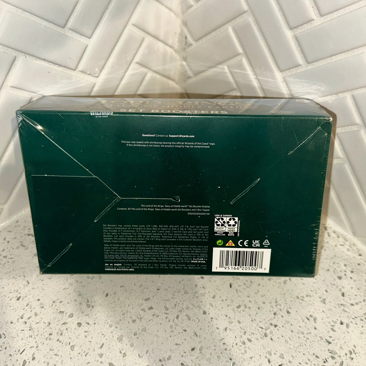 Magic The Gathering LTR Lord of The Rings Tales of Middle-Earth Set Booster Box Bottom UPC Barcode – Limited Collectibles