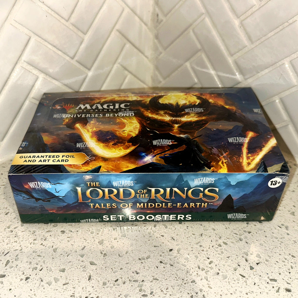 Magic The Gathering LTR Lord of The Rings Tales of Middle-Earth Set Booster Box Top