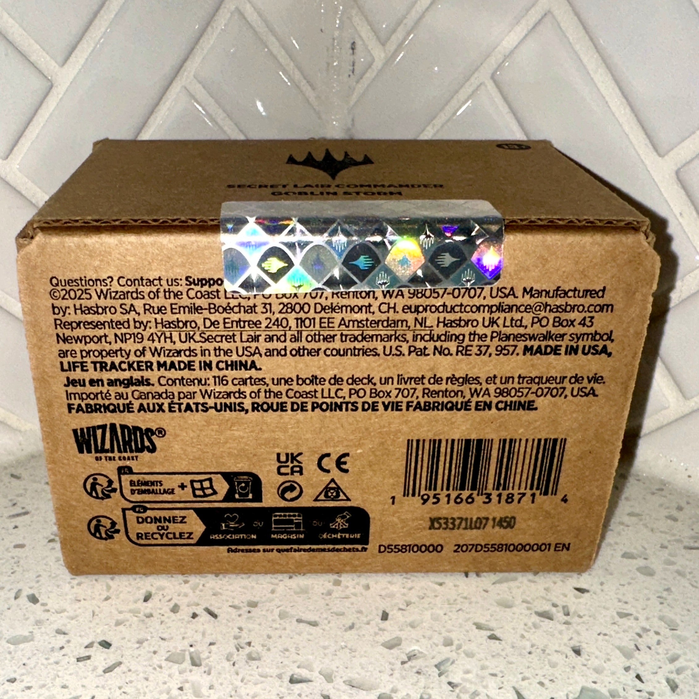 Magic The Gathering Secret Lair Commander Deck Goblin Storm Bottom UPC Barcode – Limited Collectibles