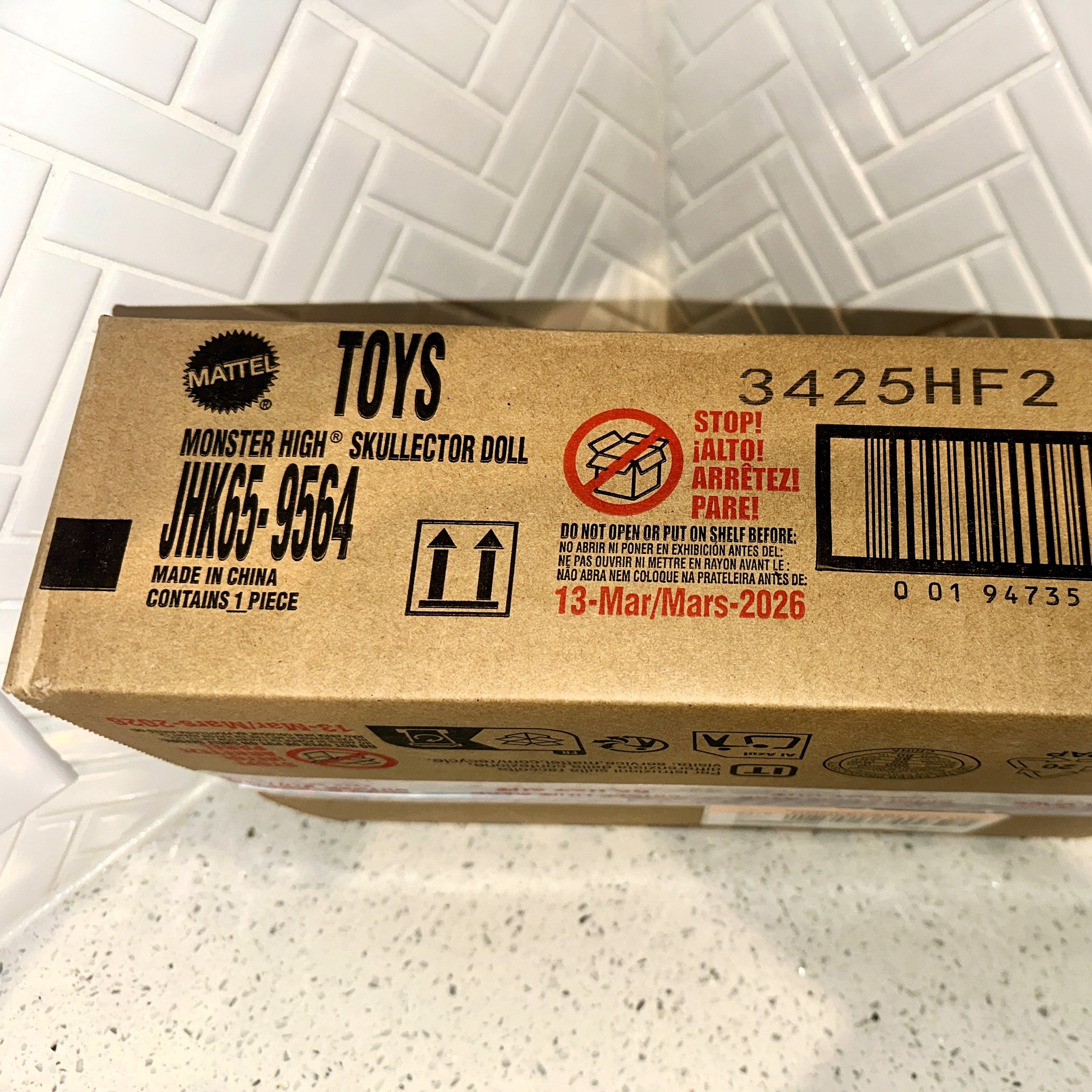 MONSTER HIGH® SKULLECTOR™ x LAIKA Coraline Collectible Fashion Doll With COA Sealed Box Side – Limited Collectibles