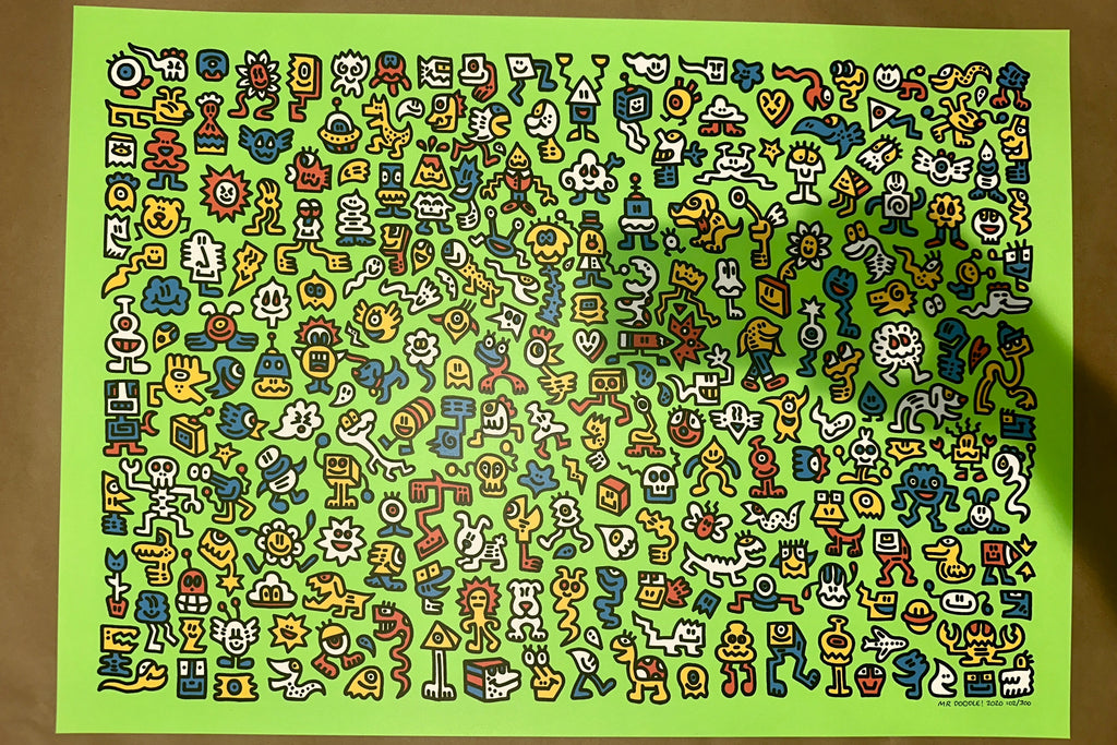 Mr Doodle 2020 Alien Life Signed & Numbered Screen Print