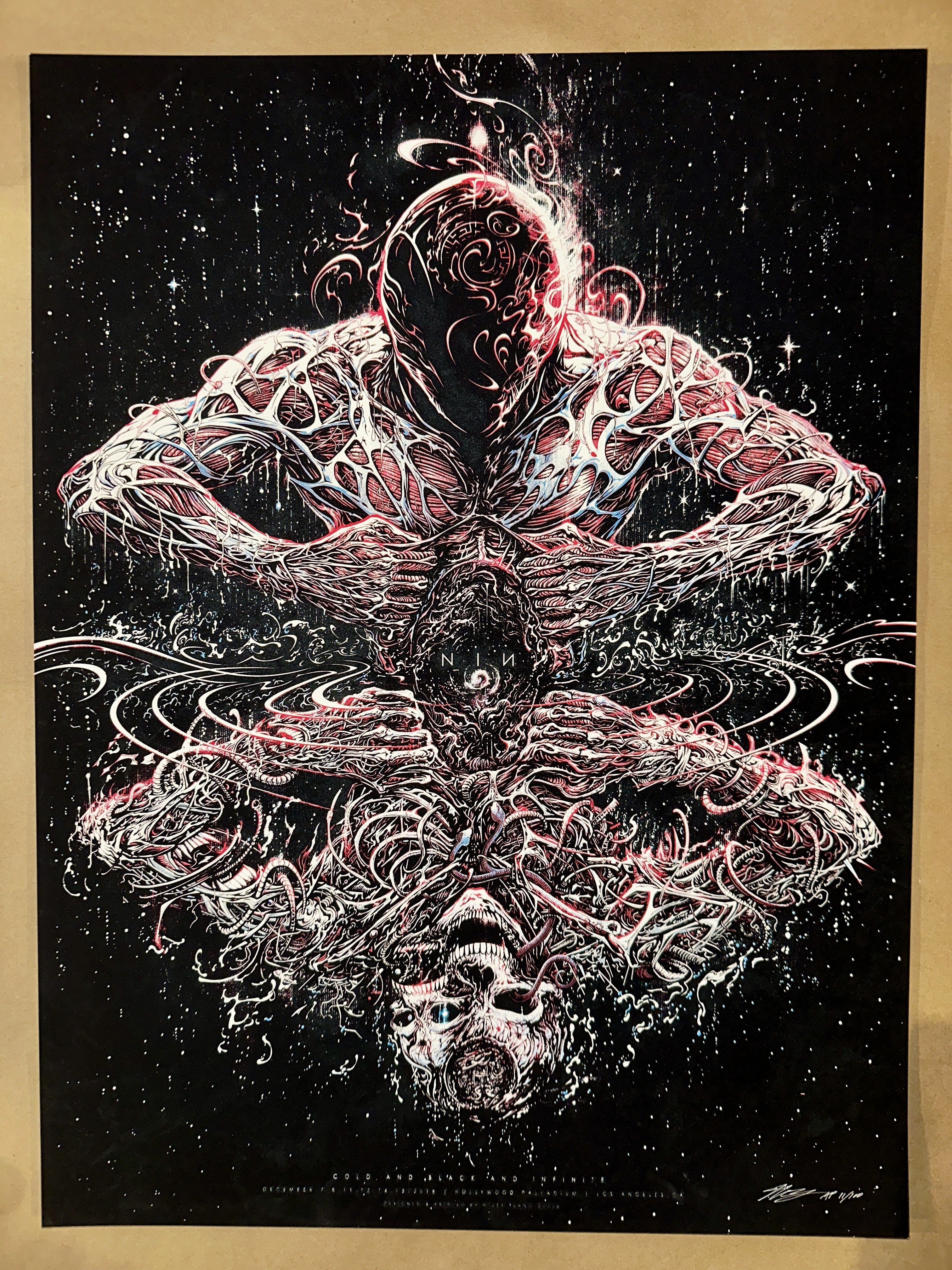 Nine Inch Nails 2018 Los Angeles Limited Edition Concert Poster - Miles Tsang - art_print – Limited Collectibles