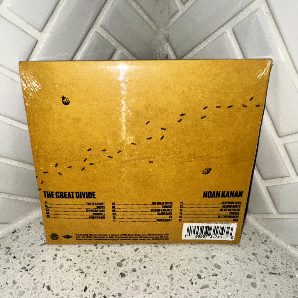 Noah Kahan The Great Divide Exclusive Limited Edition Signed Autographed CD Rear UPC Barcode