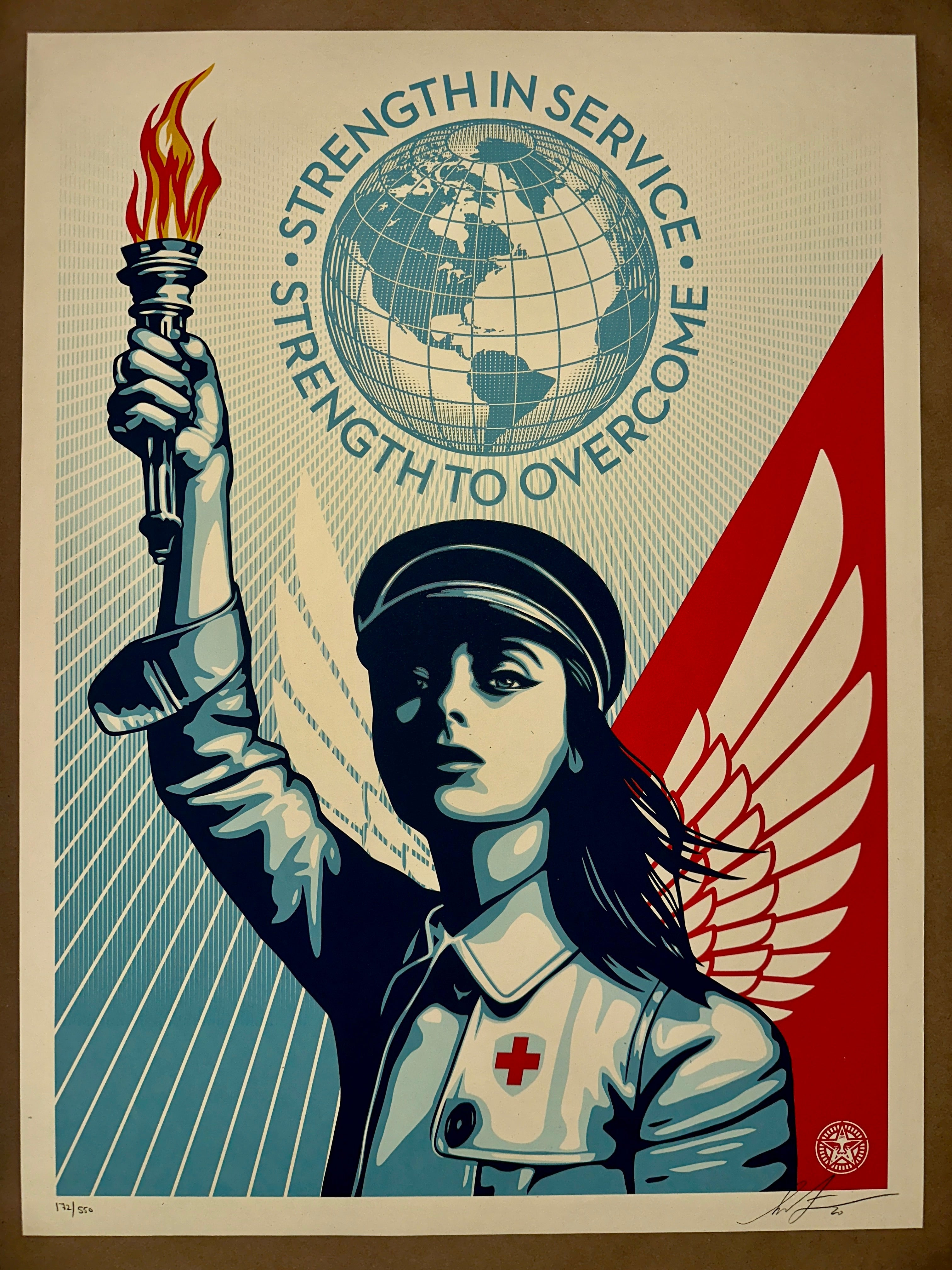 Shepard Fairey (Obey Giant) ~ Angel of Hope and Strength - art_print – Limited Collectibles