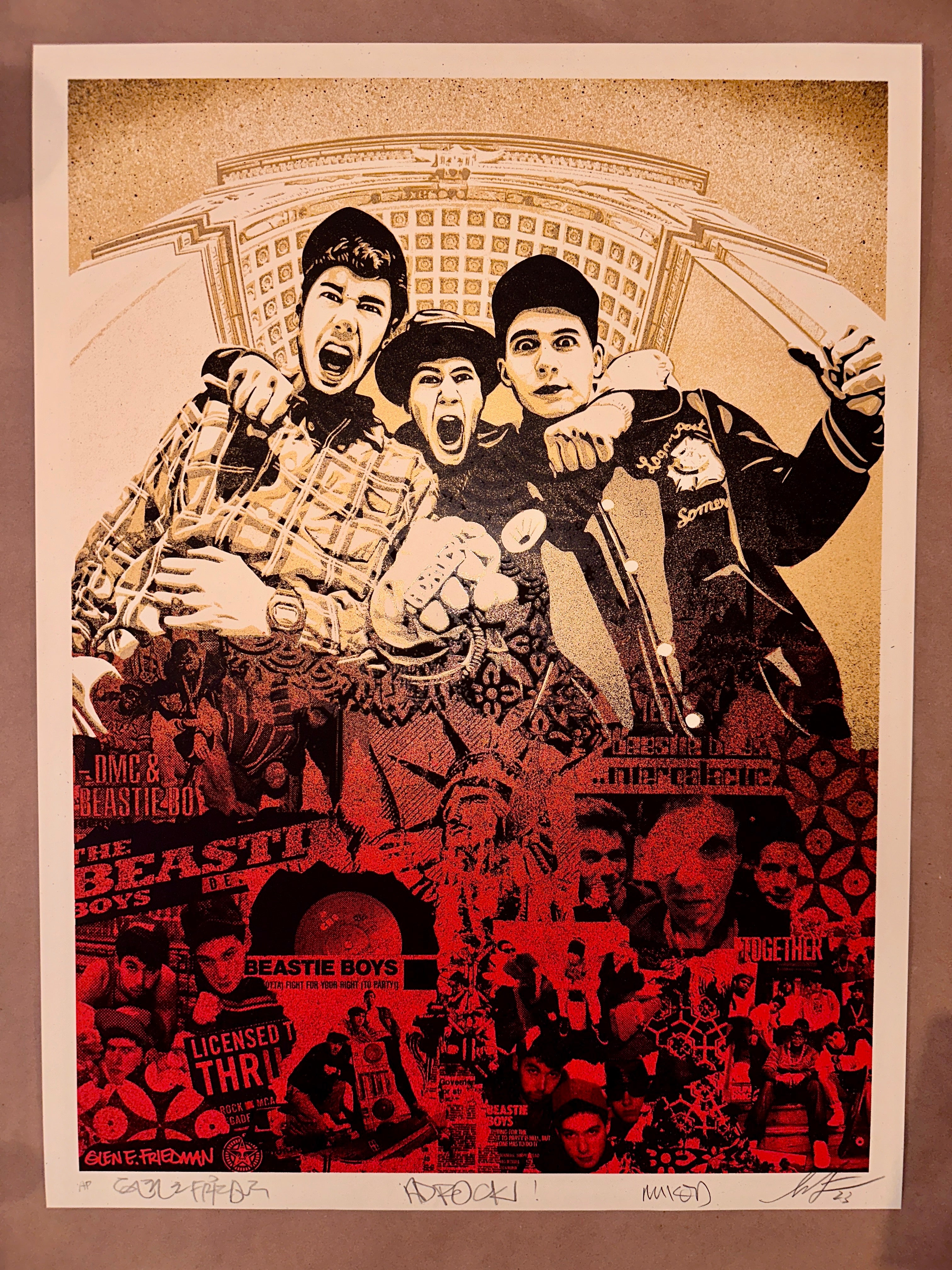 Shepard Fairey - Beastie Boys: Stand Together! - Signed & Numbered 2023 Screen Print (Set) – Limited Collectibles