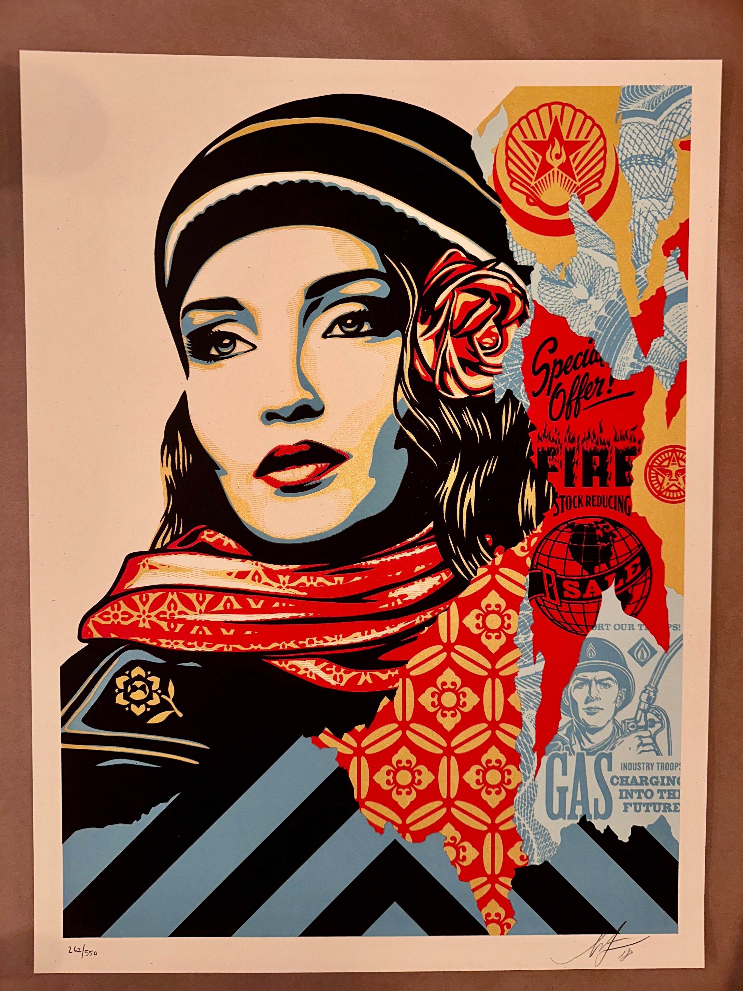 Shepard Fairey - Obey Fire Sale 2018 Signed & Numbered Screen Print Front – Limited Collectibles