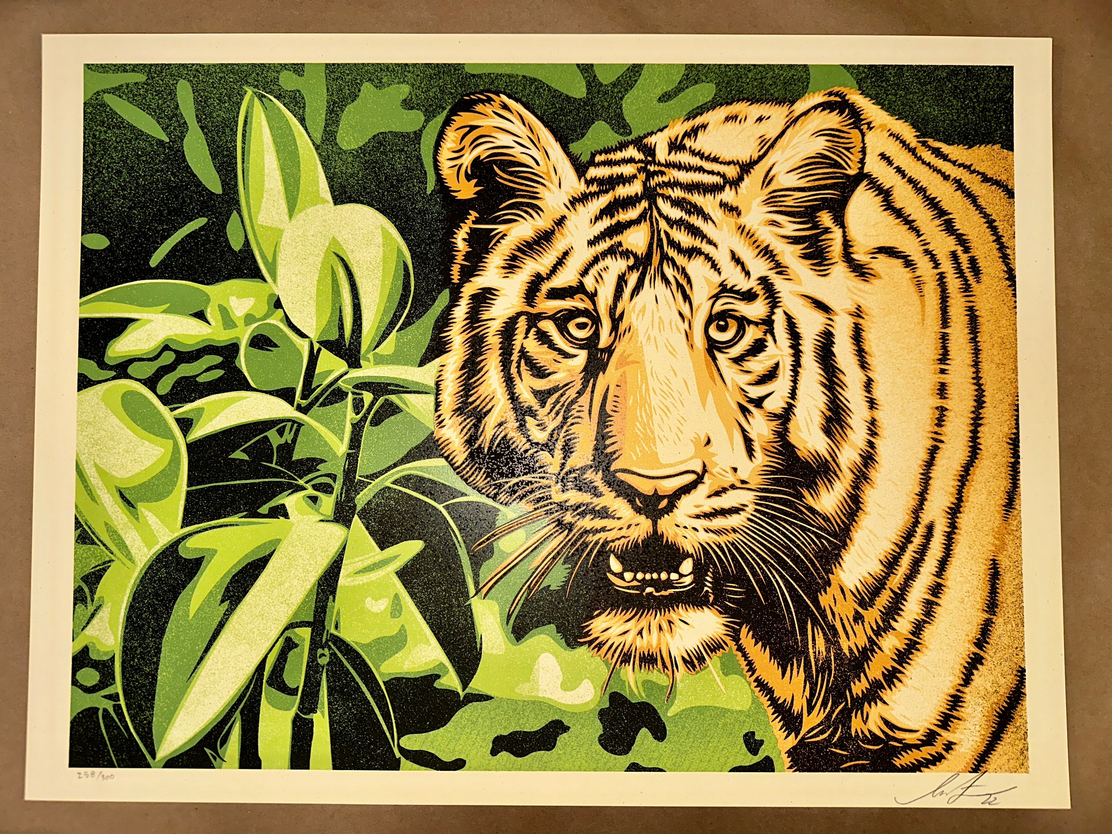 Shepard Fairey - Grace and Power Under Pressure (Green) 2022 Signed & Numbered Front – Limited Collectibles