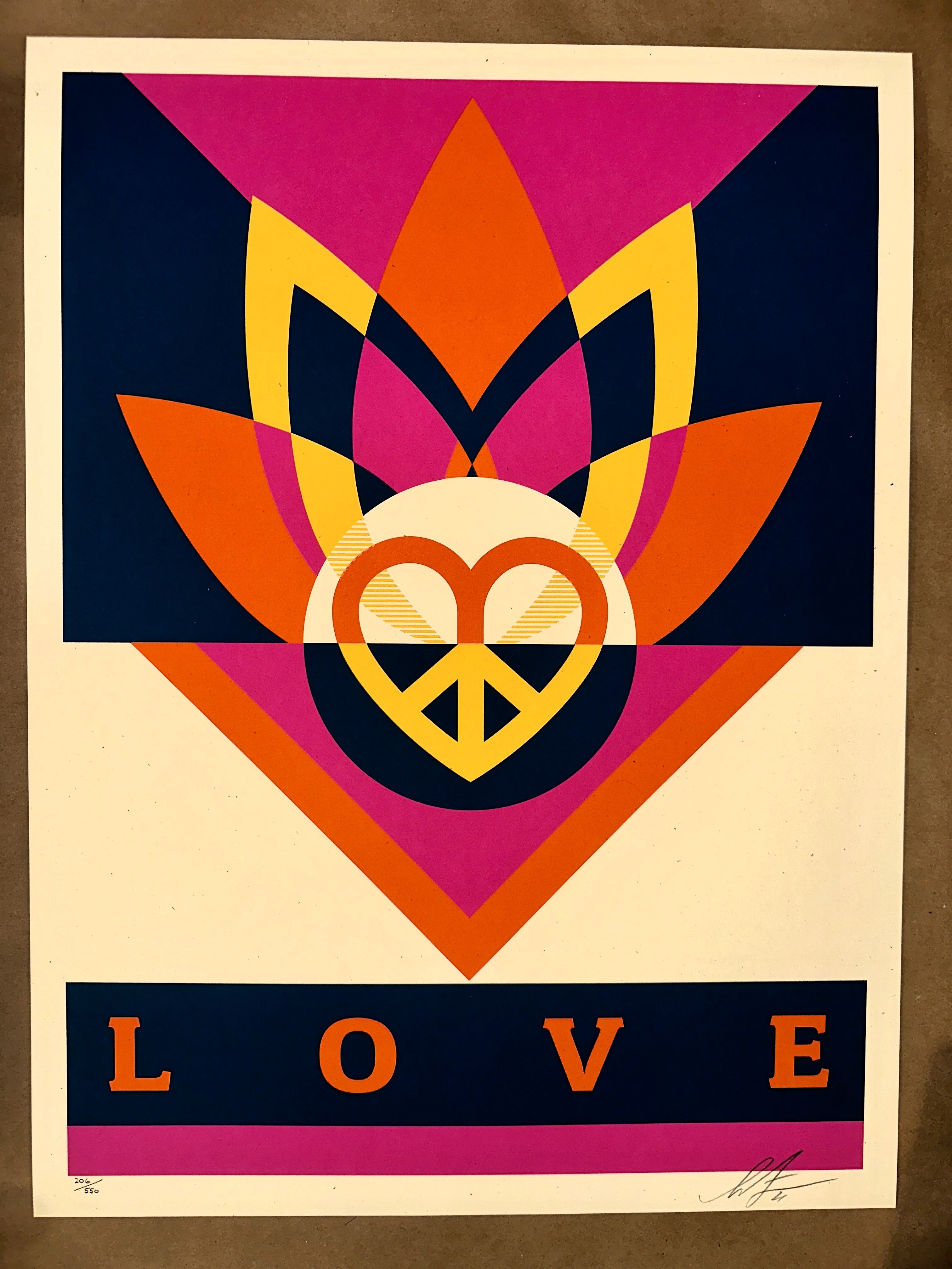 Shepard Fairey (Obey Giant) ~ Love Lotus - art_print – Limited Collectibles