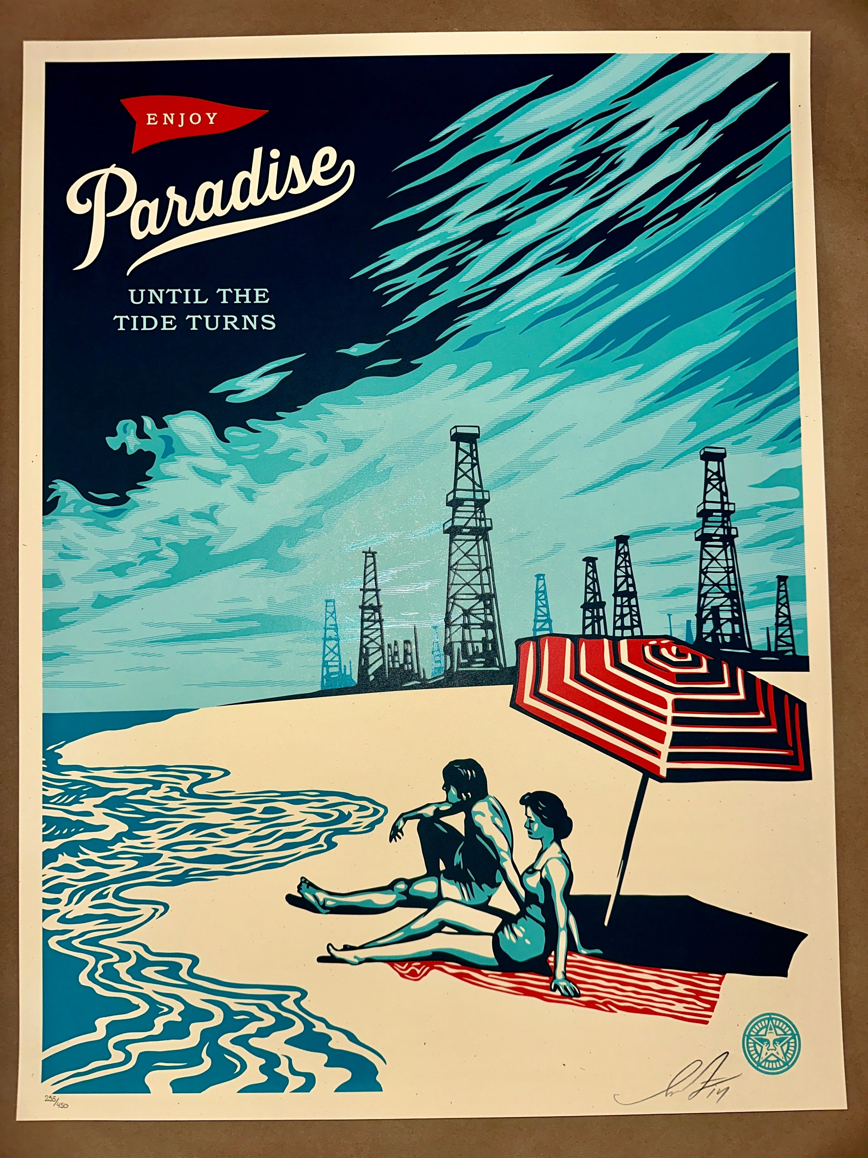 Shepard Fairey (Obey Giant) ~ Paradise Turns - art_print – Limited Collectibles