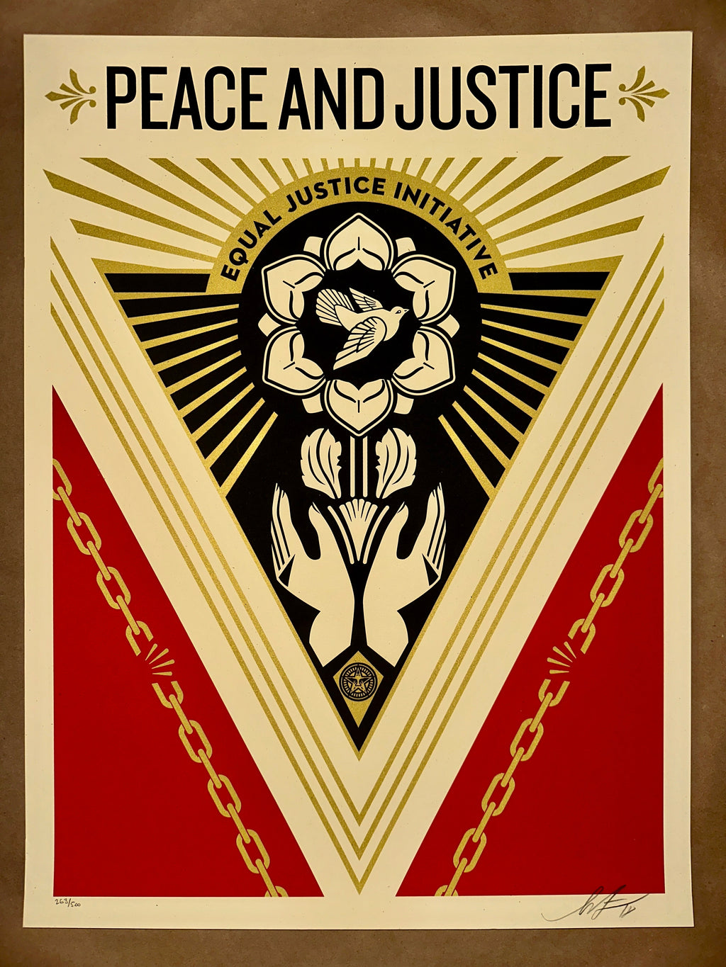 Shepard Fairey (Obey Giant) ~ Peace & Justice Summit - art_print